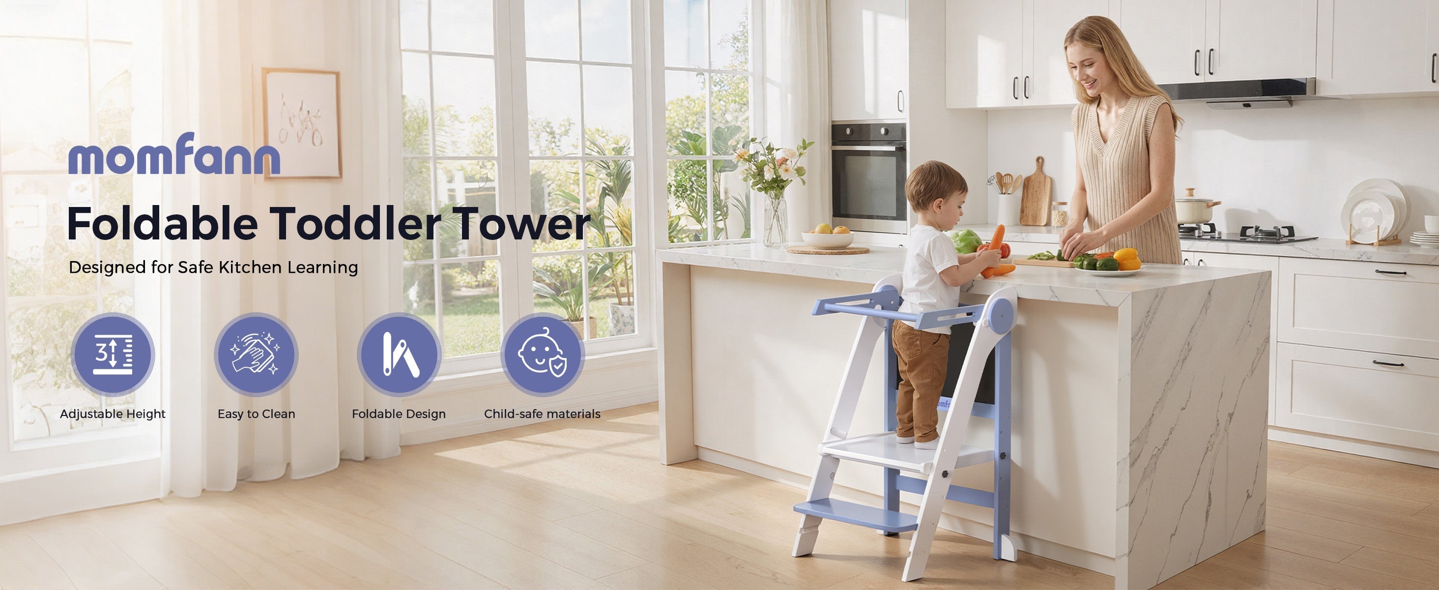 Toddler Tower: The Ultimate Guide to Safe Learning and Independence for Kids Momfann
