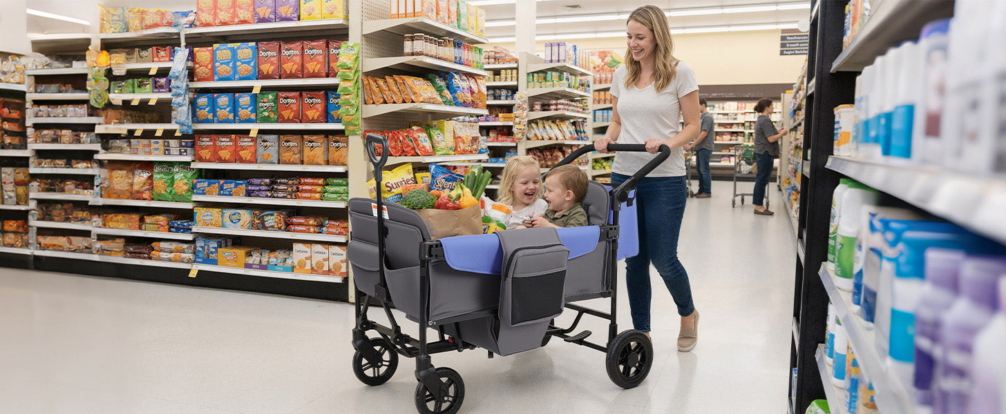 The Ultimate 4 Seater Wagon Stroller for Family Outings Momfann
