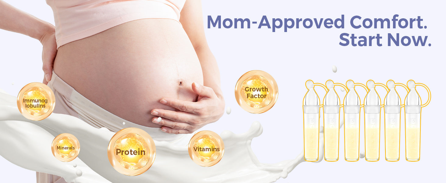 Colostrum Collector Essentials for New Moms: Momfann Breastfeeding Essentials Kit Momfann