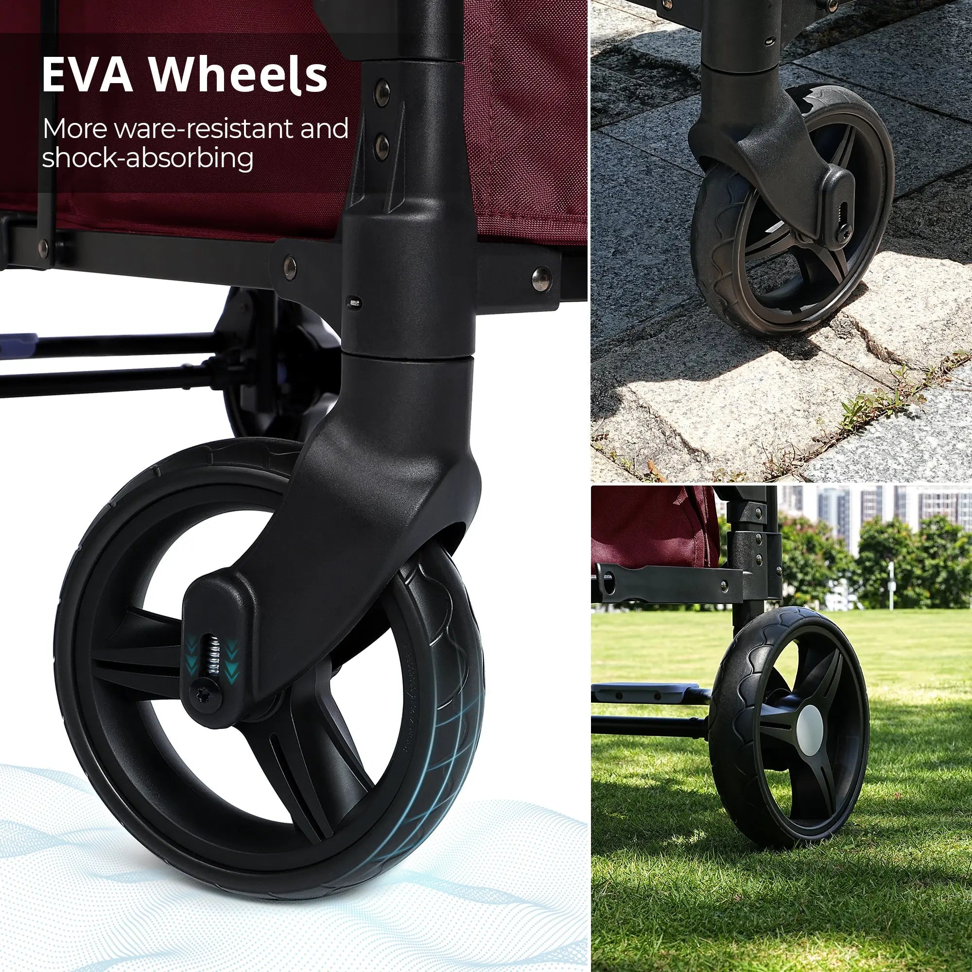 Momfann Stroller Wagon for Kids – 2-Seater All-Terrain Baby Wagon Momfann