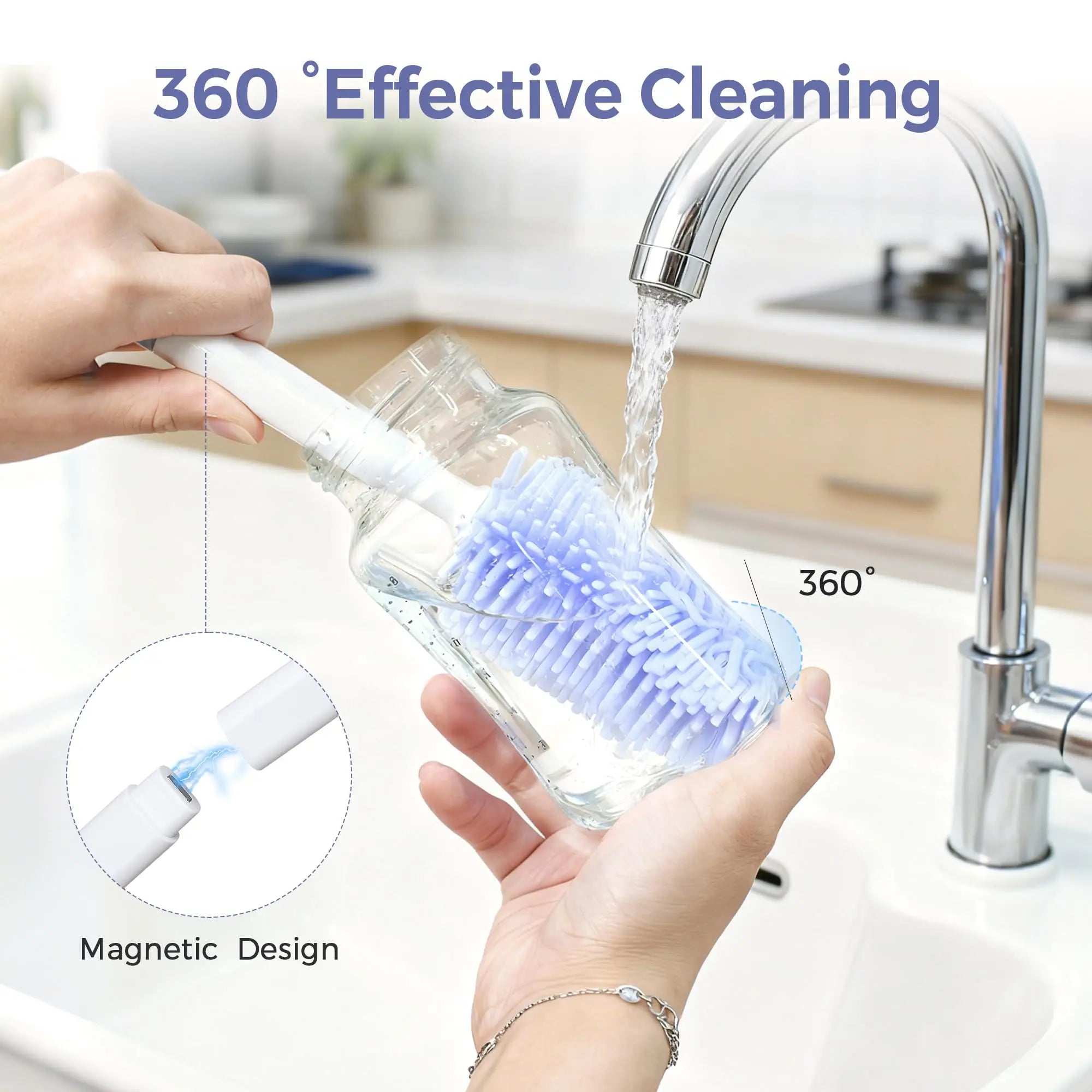 Momfann 8-in-1 Magnetic Baby Bottle Brush Set Momfann