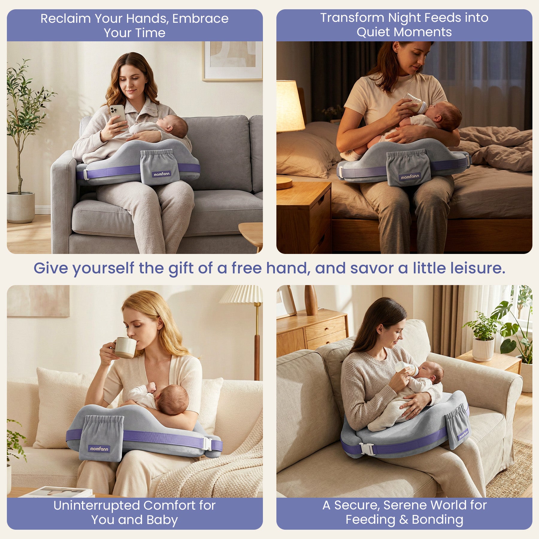 Momfann Safety Guard Nursing Pillow