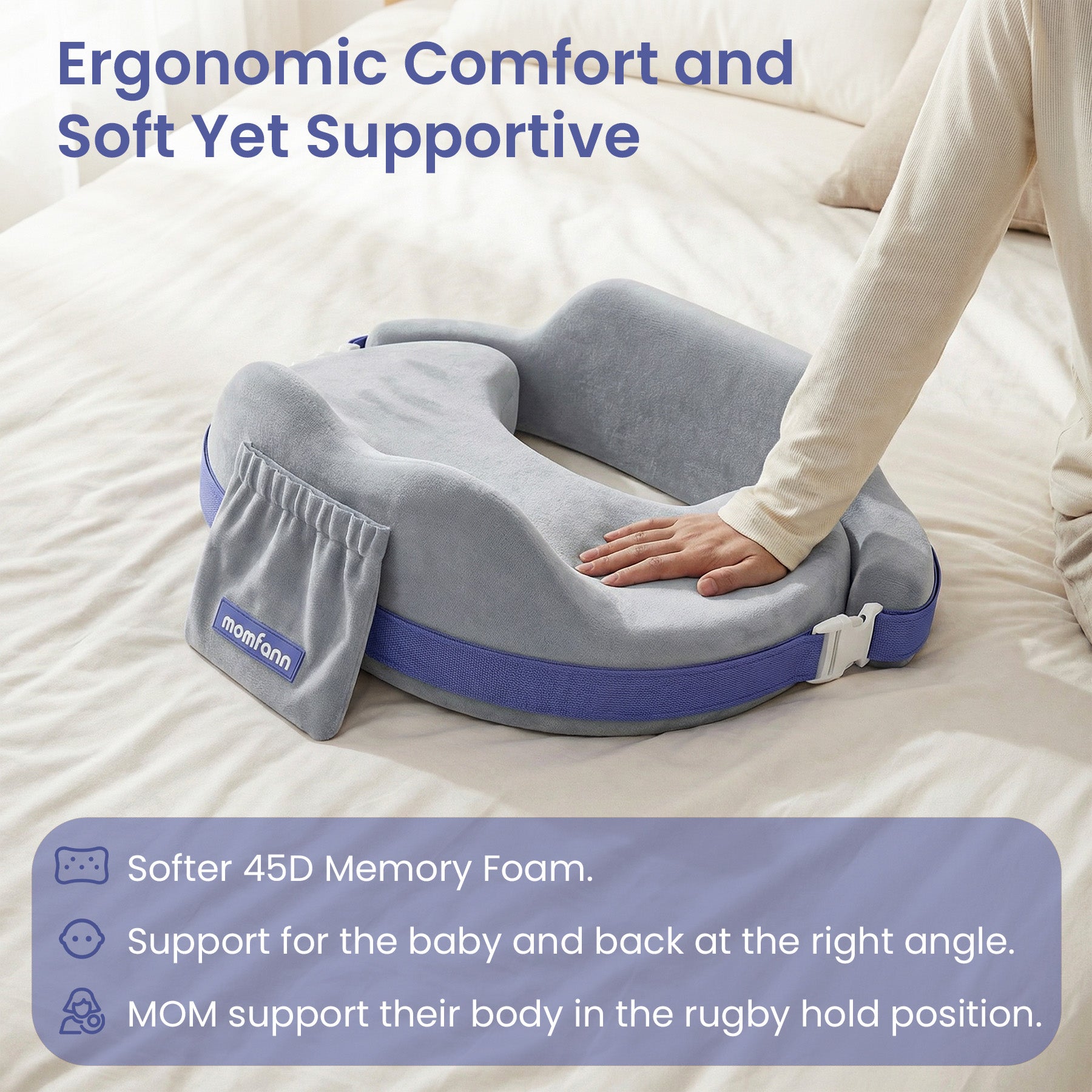 Momfann Safety Guard Nursing Pillow