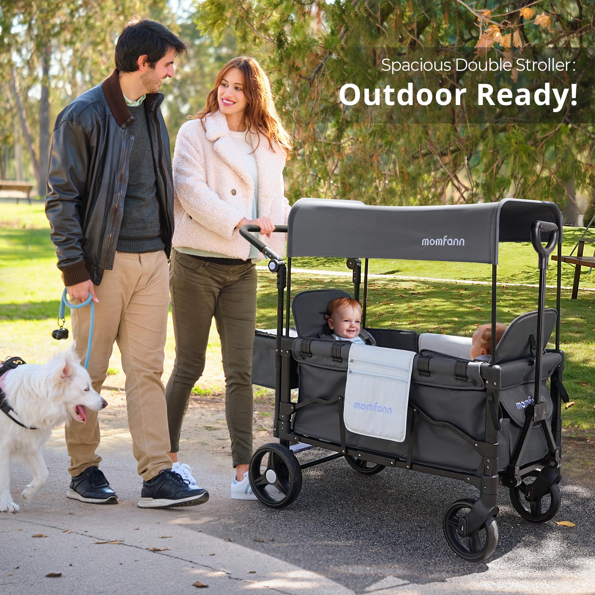 Momfann Stroller Wagon for Kids – 2-Seater All-Terrain Baby Wagon