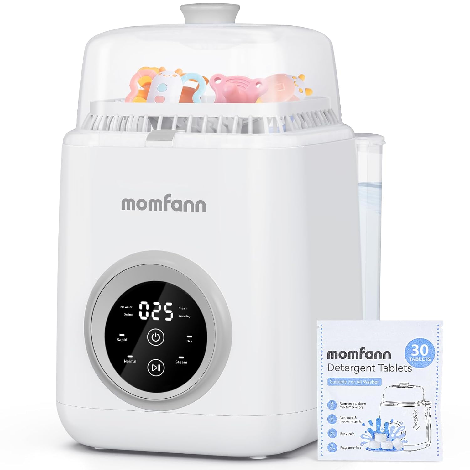 Momfann 4-in-1 Baby Bottle Washer – Sterilizer, Dryer & Cleaner