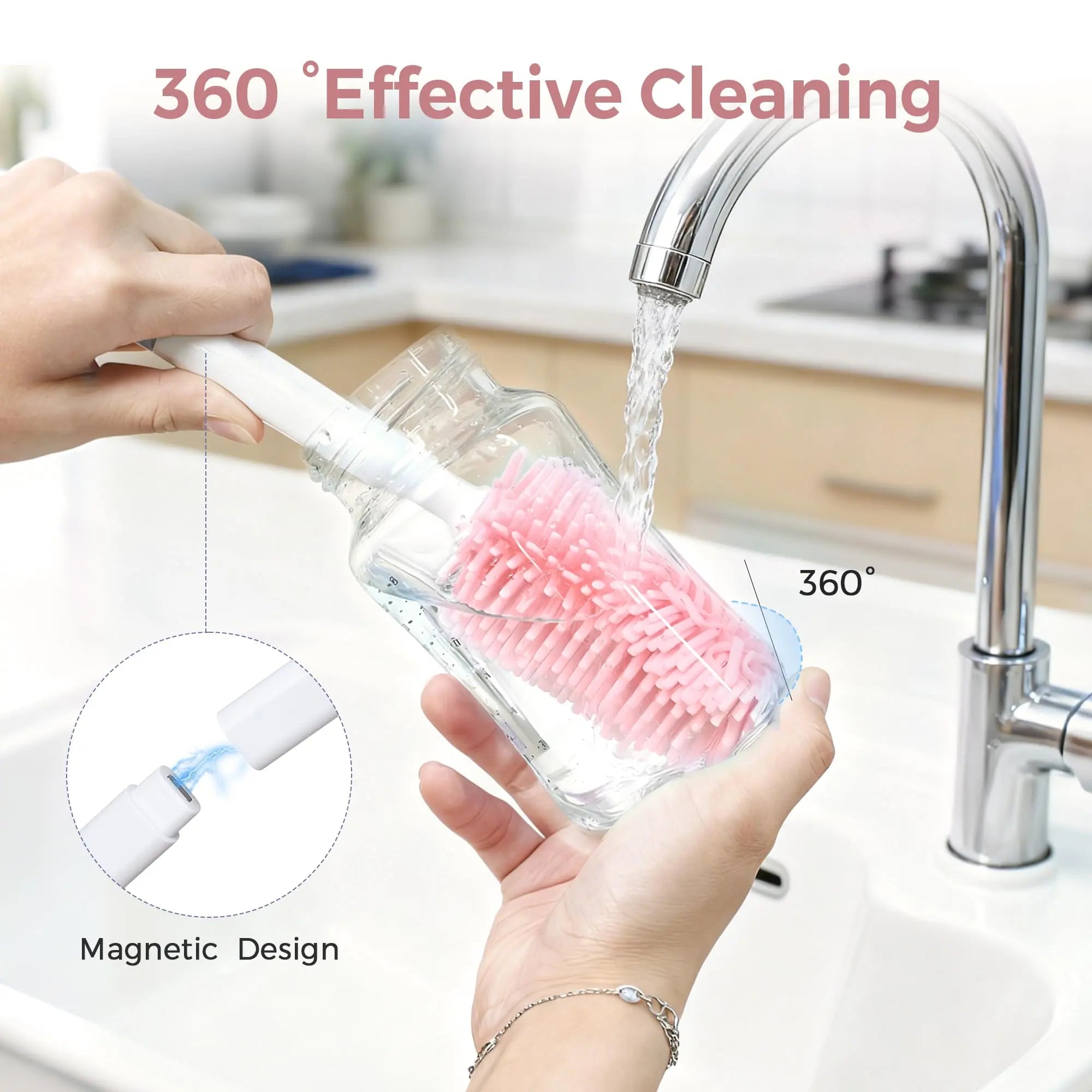 Momfann 8-in-1 Magnetic Baby Bottle Brush Set Momfann