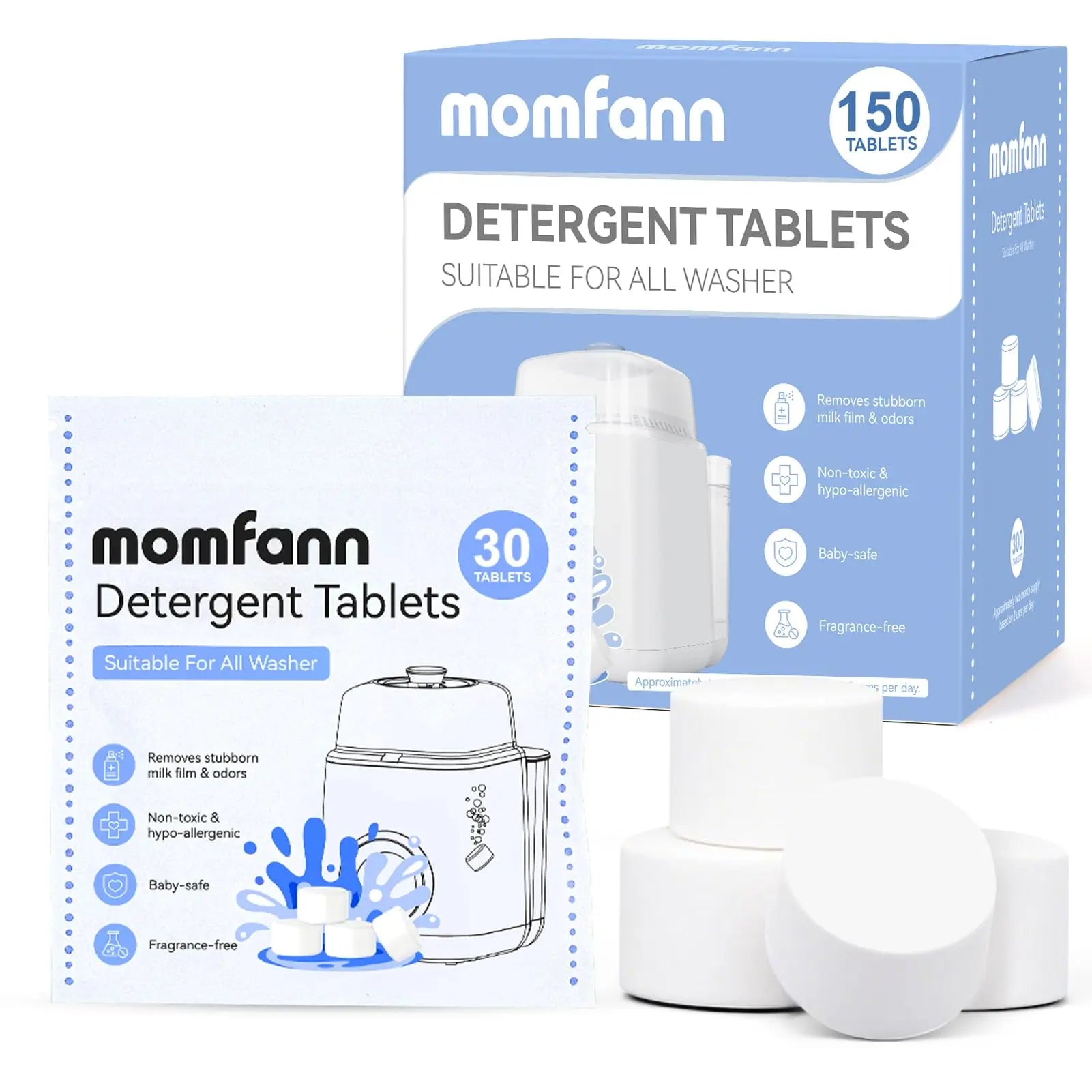 Momfann Baby Bottle Washer Detergent Tablets Momfann
