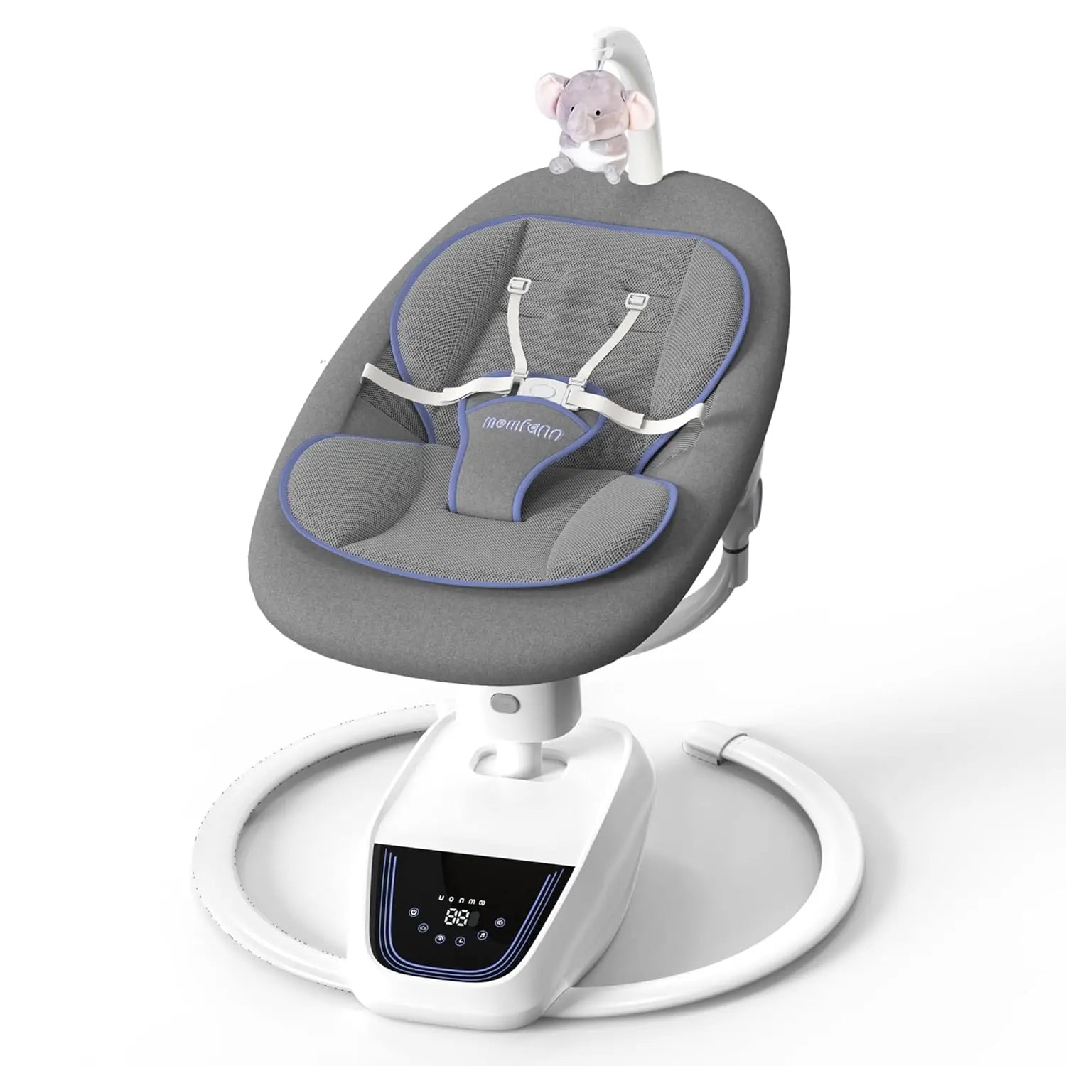 Momfann Baby Swing – 360° Electric Infant Swing with Adjustable Height Momfann