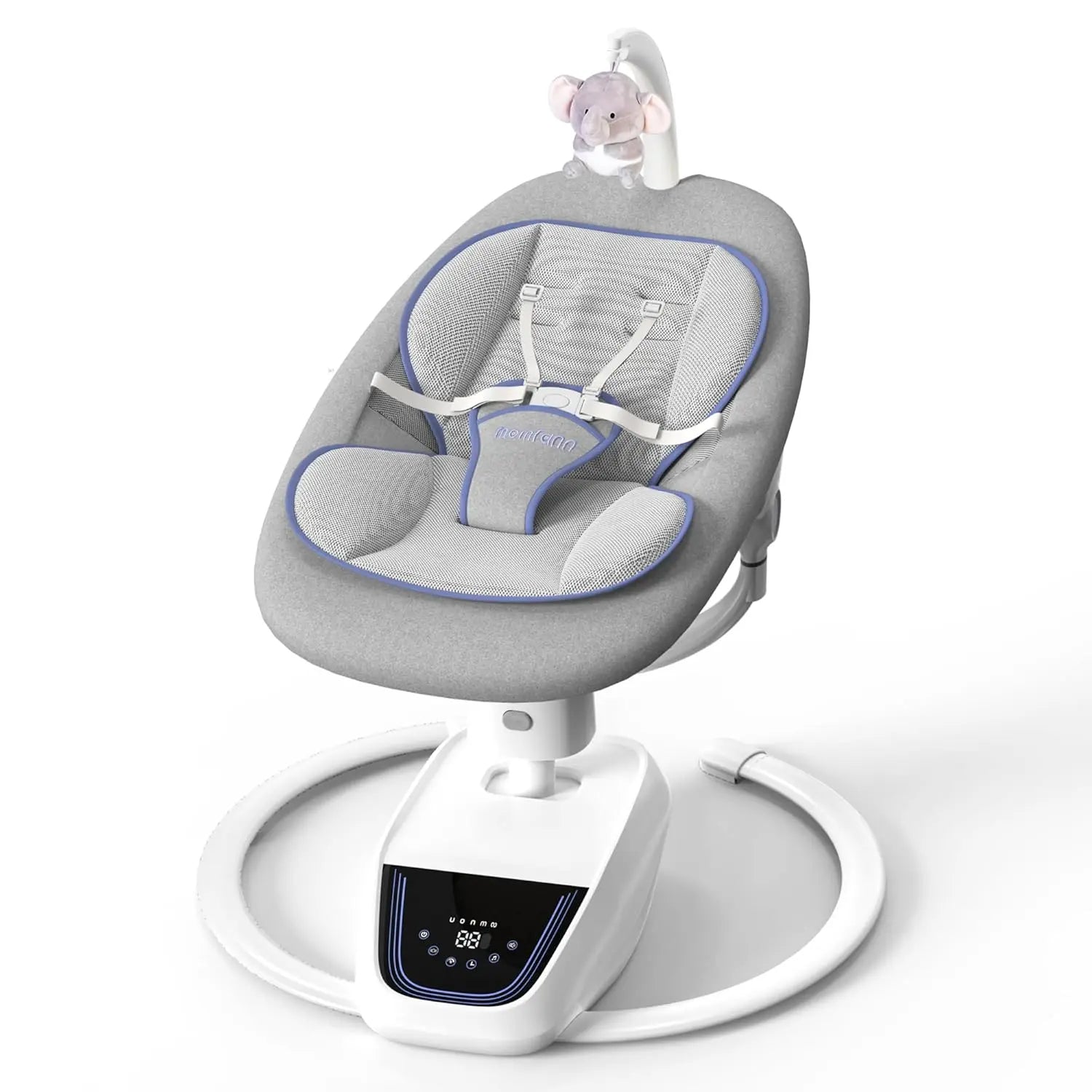 Momfann Baby Swing – 360° Electric Infant Swing with Adjustable Height Momfann