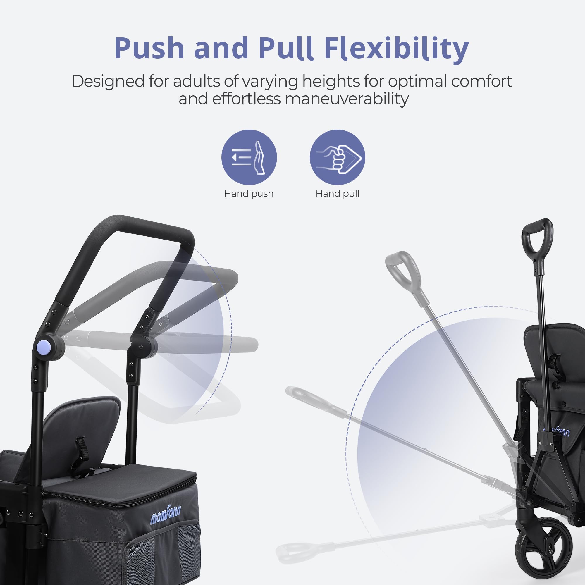 Momfann Stroller Wagon for Kids – 2-Seater All-Terrain Baby Wagon