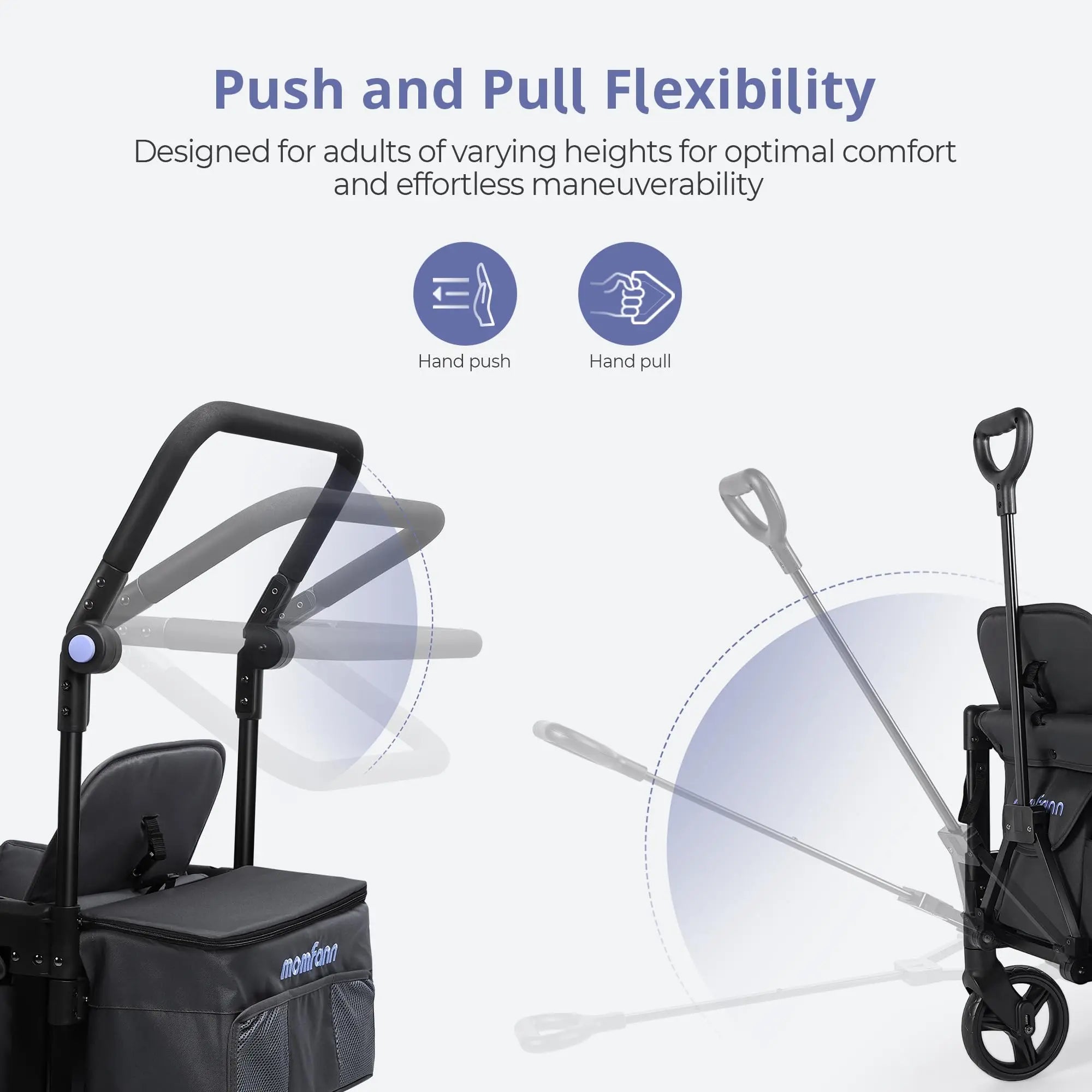 Momfann Stroller Wagon for Kids – 2-Seater All-Terrain Baby Wagon Momfann