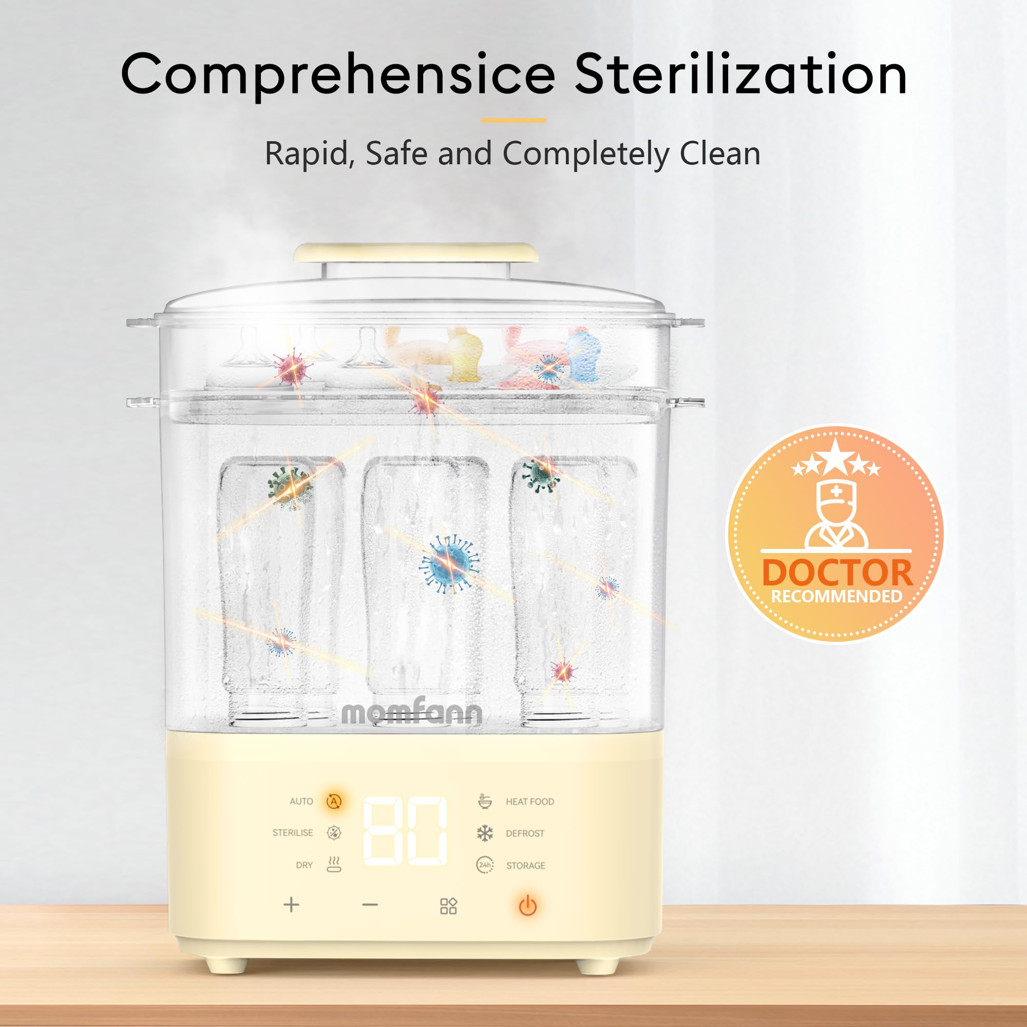Momfann Bottle Sterilizer and Dryer – All-in-One Baby Care Solution