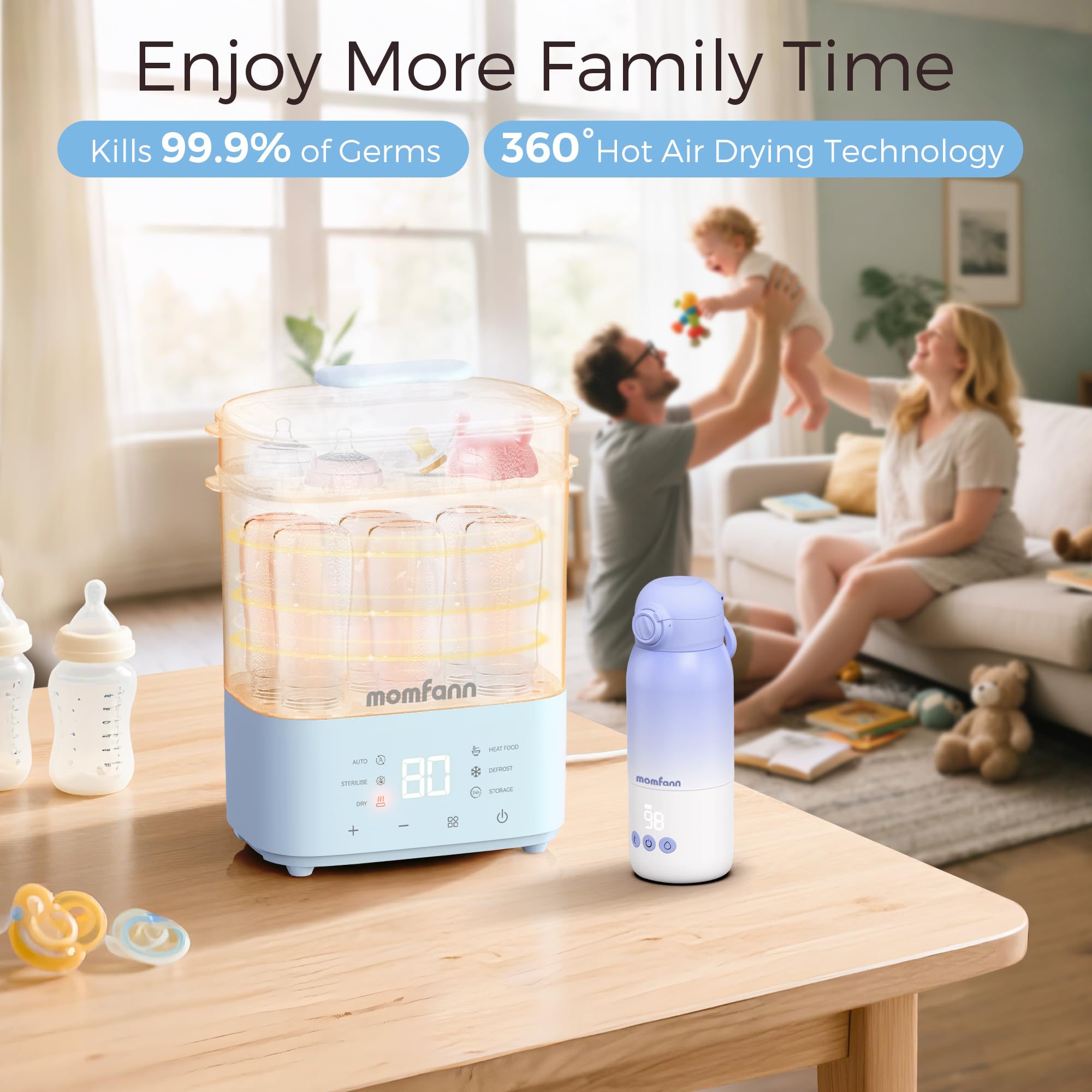 Momfann Bottle Sterilizer and Dryer – All-in-One Baby Care Solution