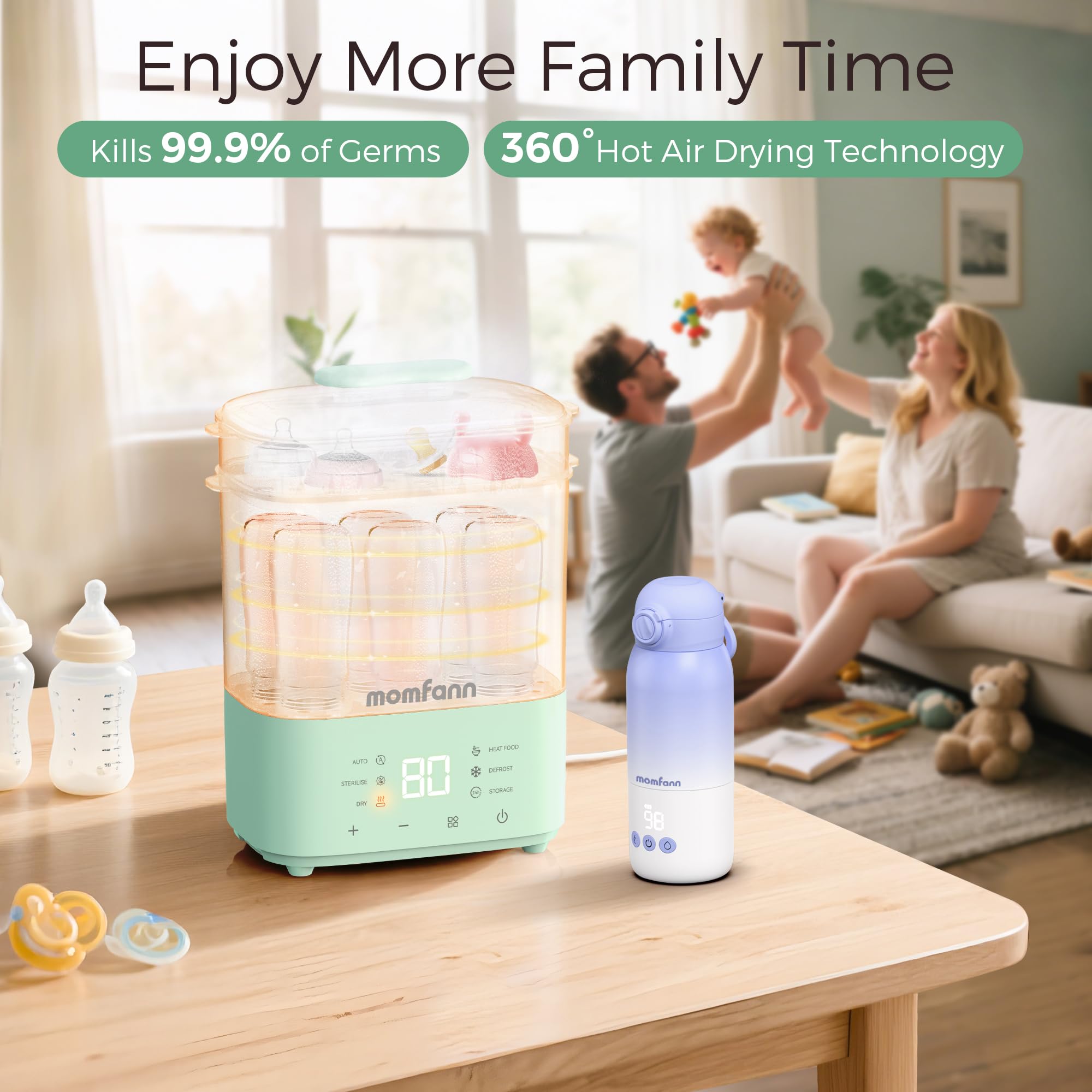 Momfann Bottle Sterilizer and Dryer – All-in-One Baby Care Solution