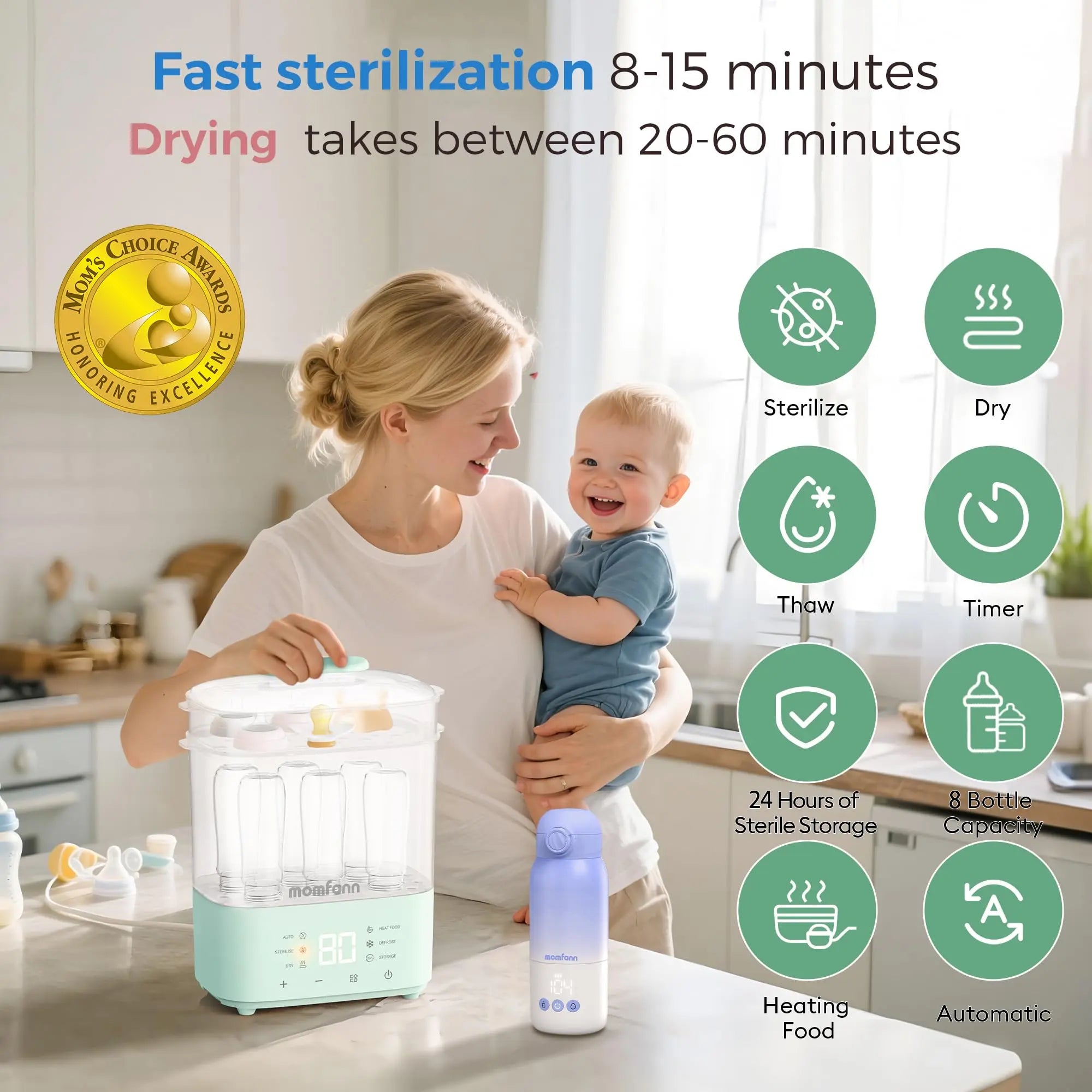 Momfann Bottle Sterilizer and Dryer – All-in-One Baby Care Solution Momfann