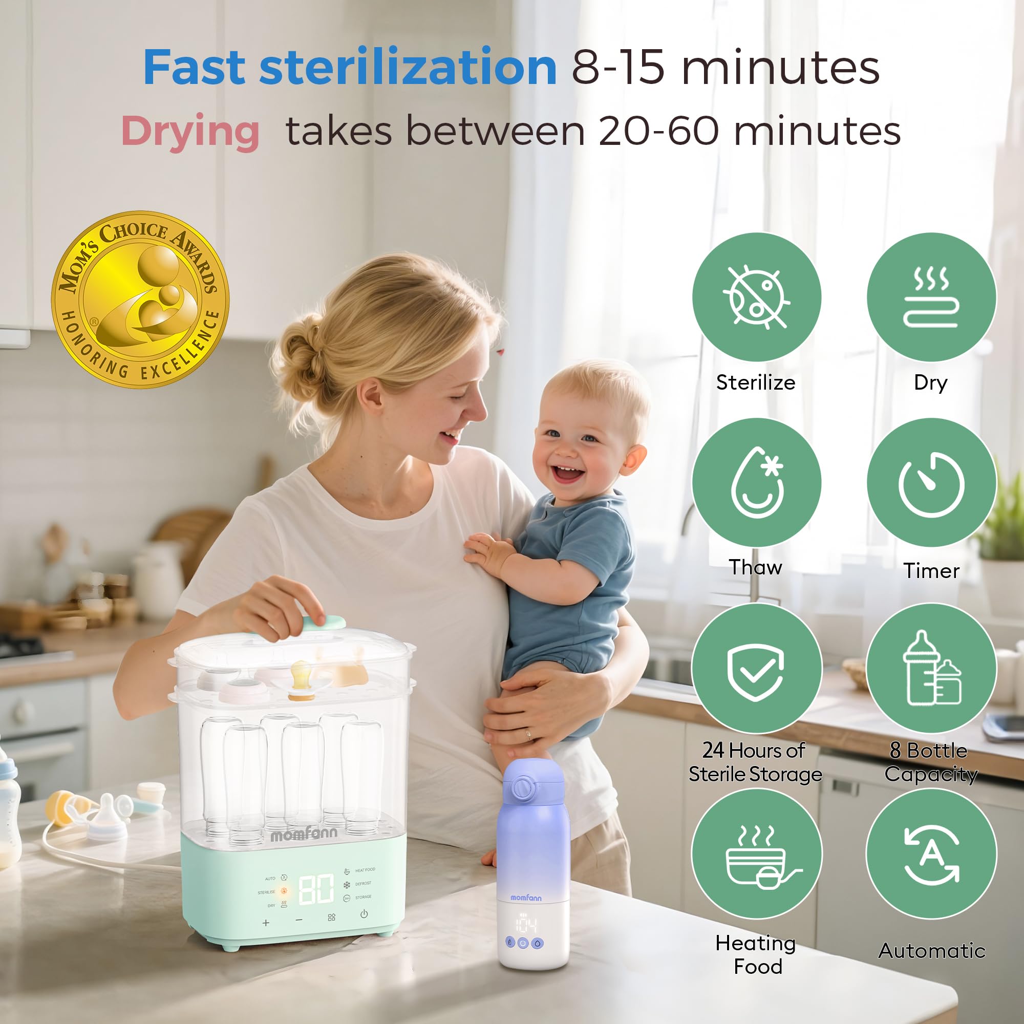 Momfann Bottle Sterilizer and Dryer – All-in-One Baby Care Solution