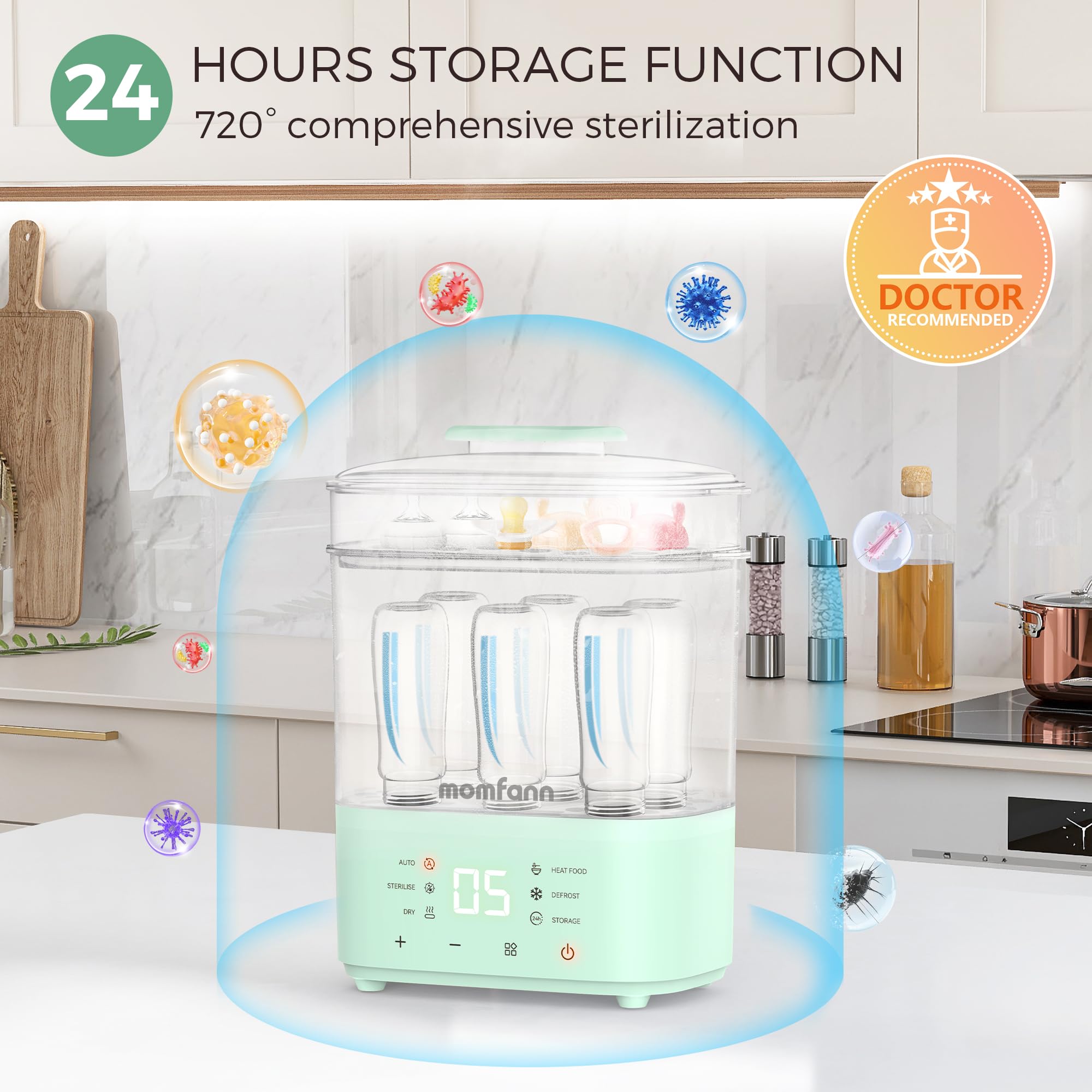 Momfann Bottle Sterilizer and Dryer – All-in-One Baby Care Solution