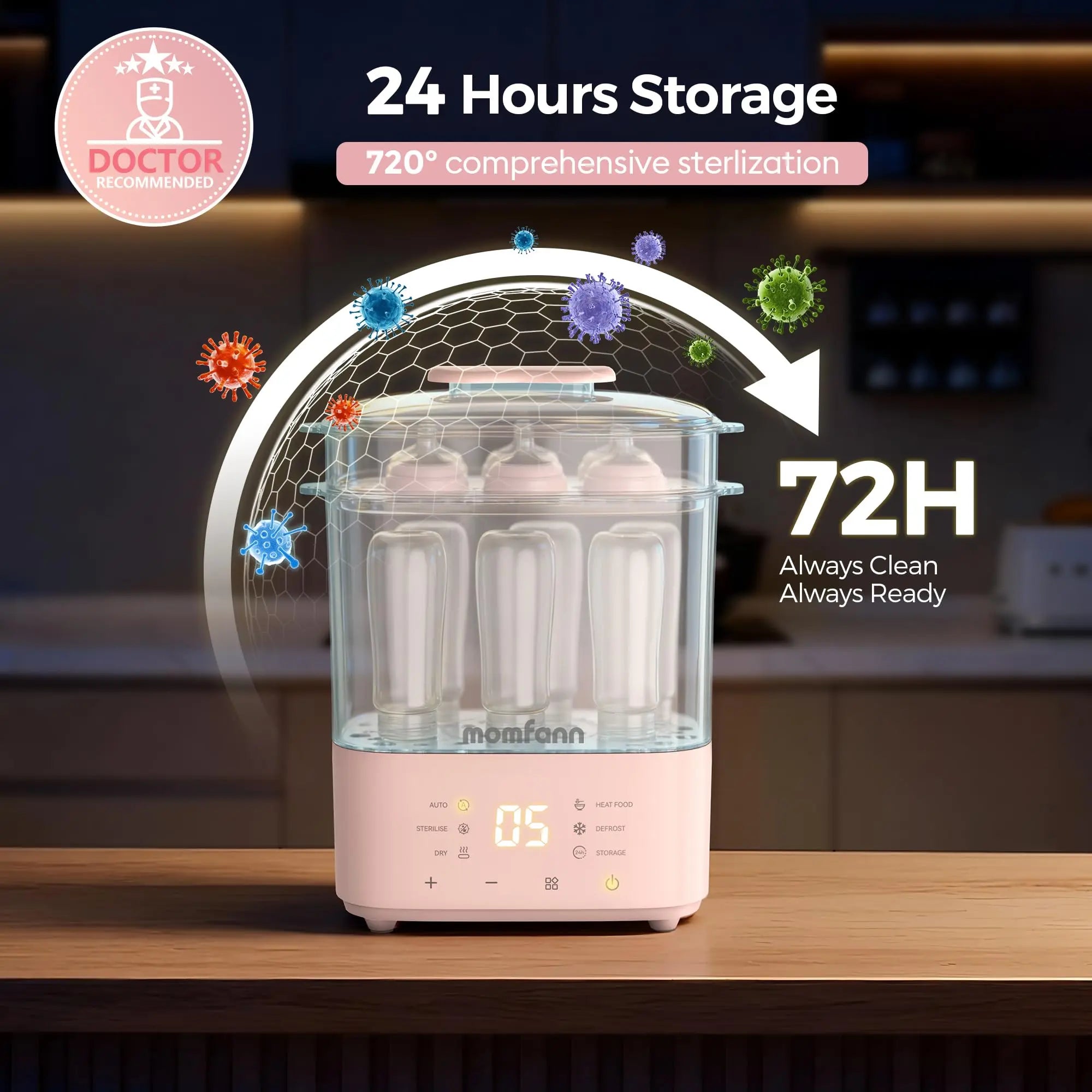 Momfann Bottle Sterilizer and Dryer – All-in-One Baby Care Solution Momfann