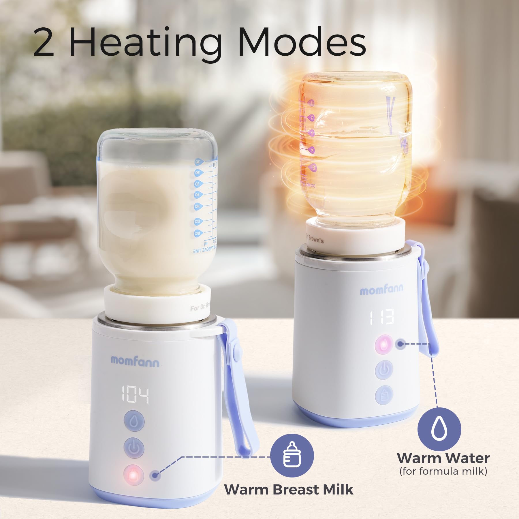 Momfann Portable Bottle Warmer – Travel Baby Milk Warmer On the Go