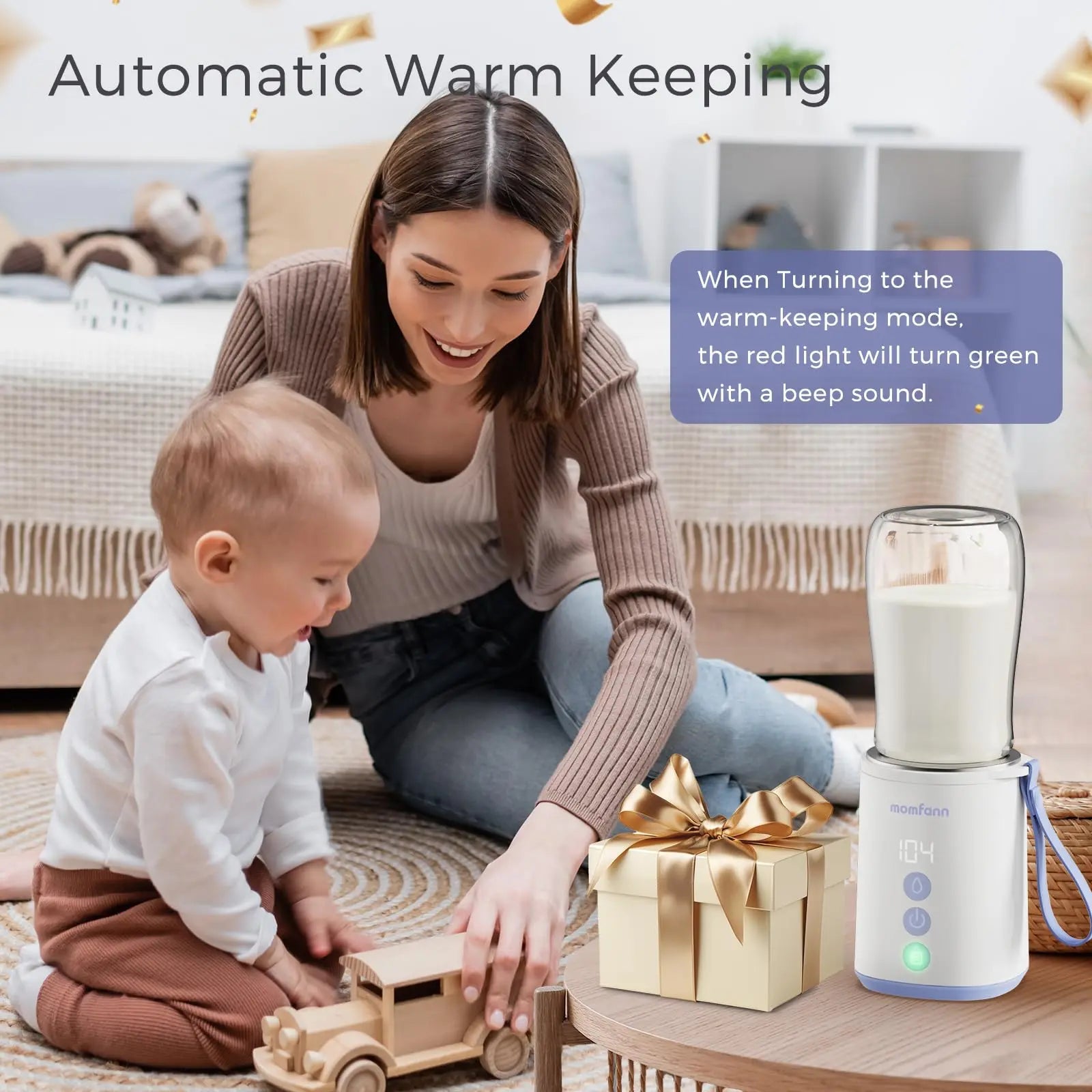 Momfann Portable Bottle Warmer – Travel Baby Milk Warmer On the Go Momfann