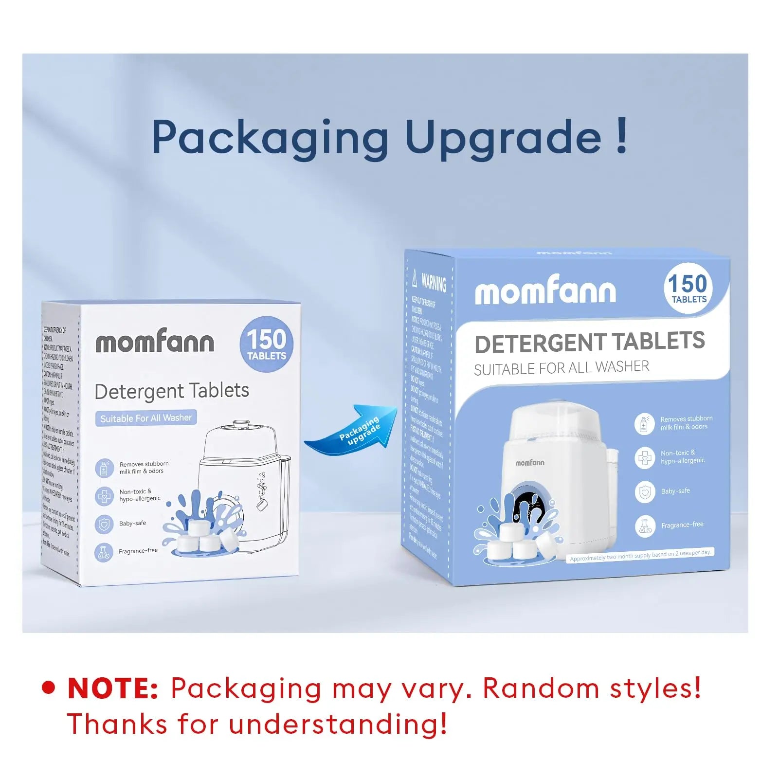 Momfann Baby Bottle Washer Detergent Tablets Momfann
