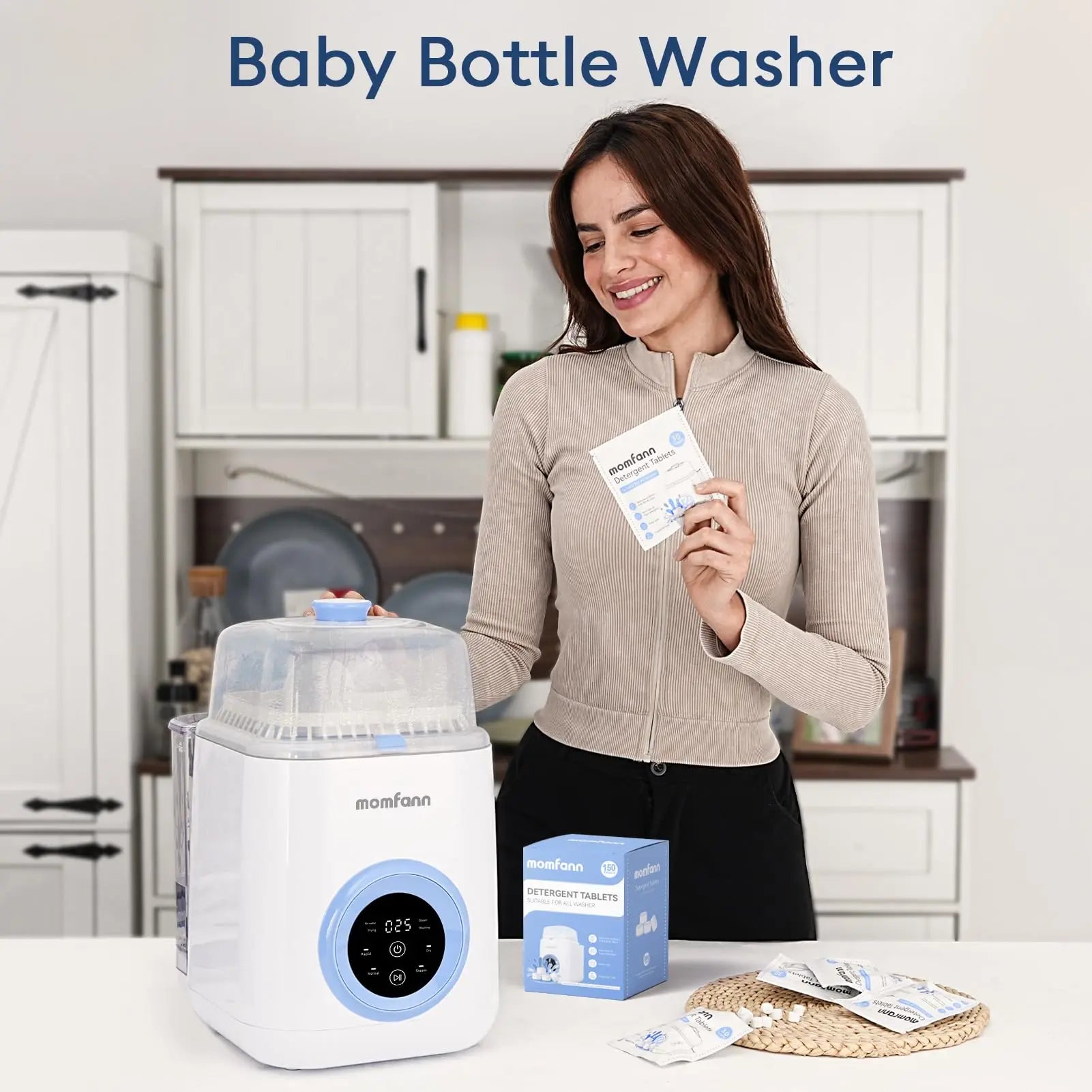 Momfann Baby Bottle Washer Detergent Tablets Momfann