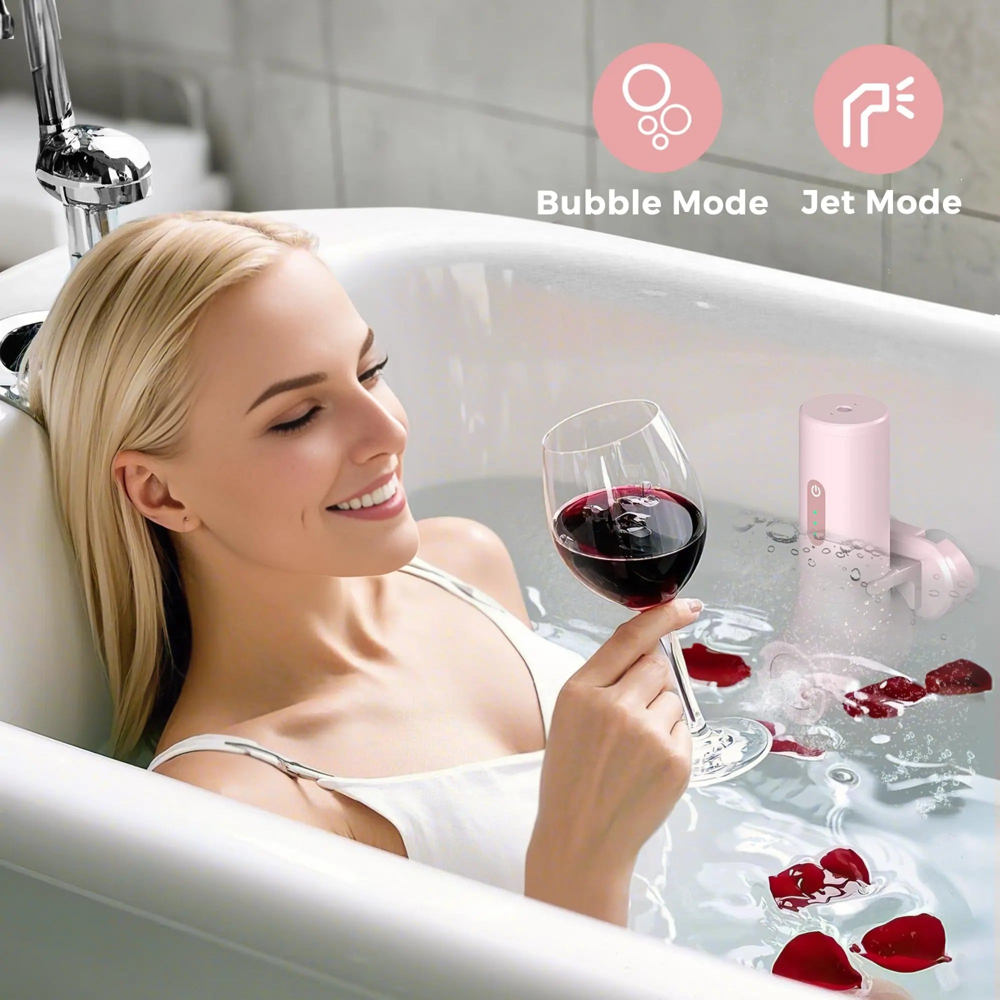 Momfann Cordless Bath Jet Spa – Portable Bathtub Accessory Momfann
