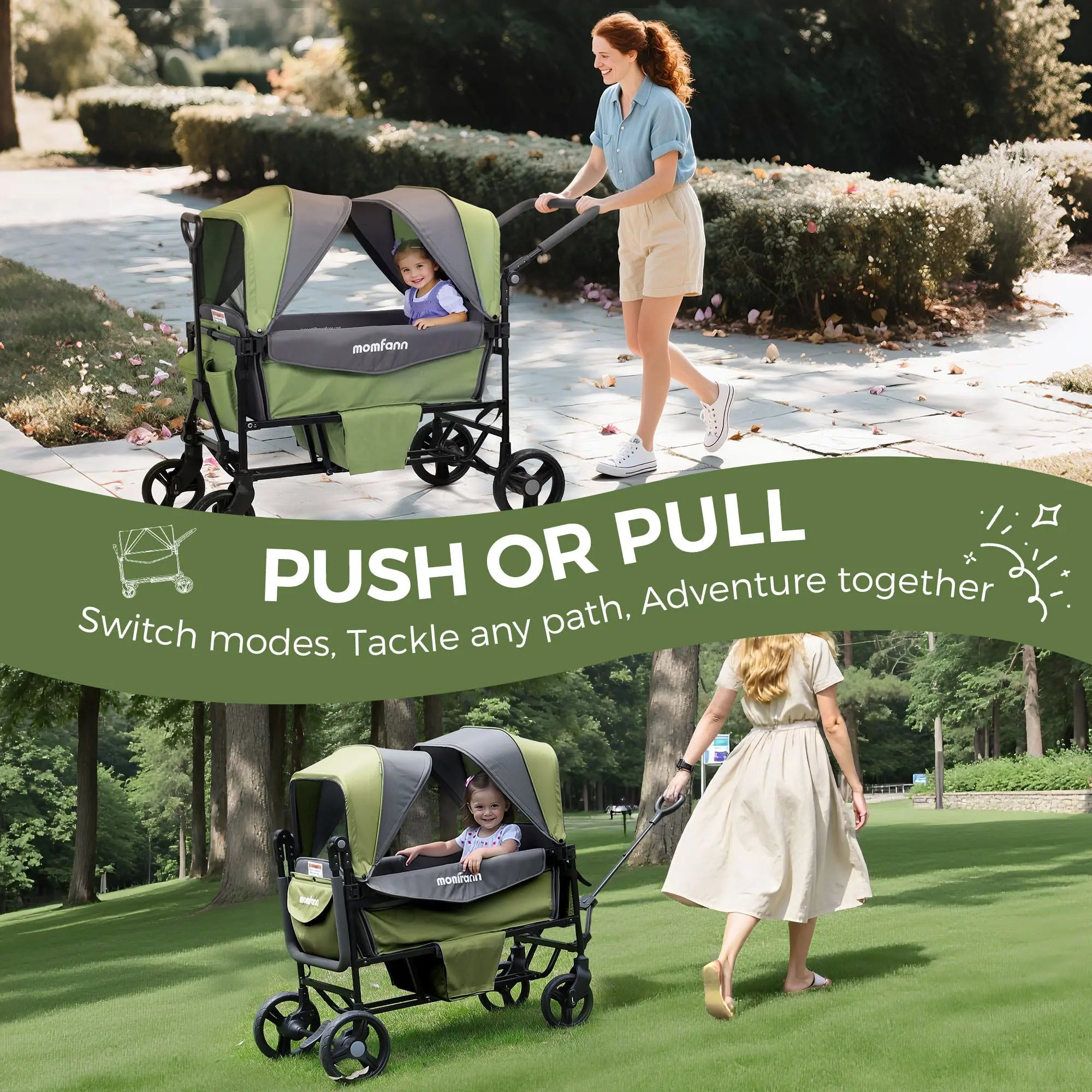 Momfann Double Stroller Wagon Momfann