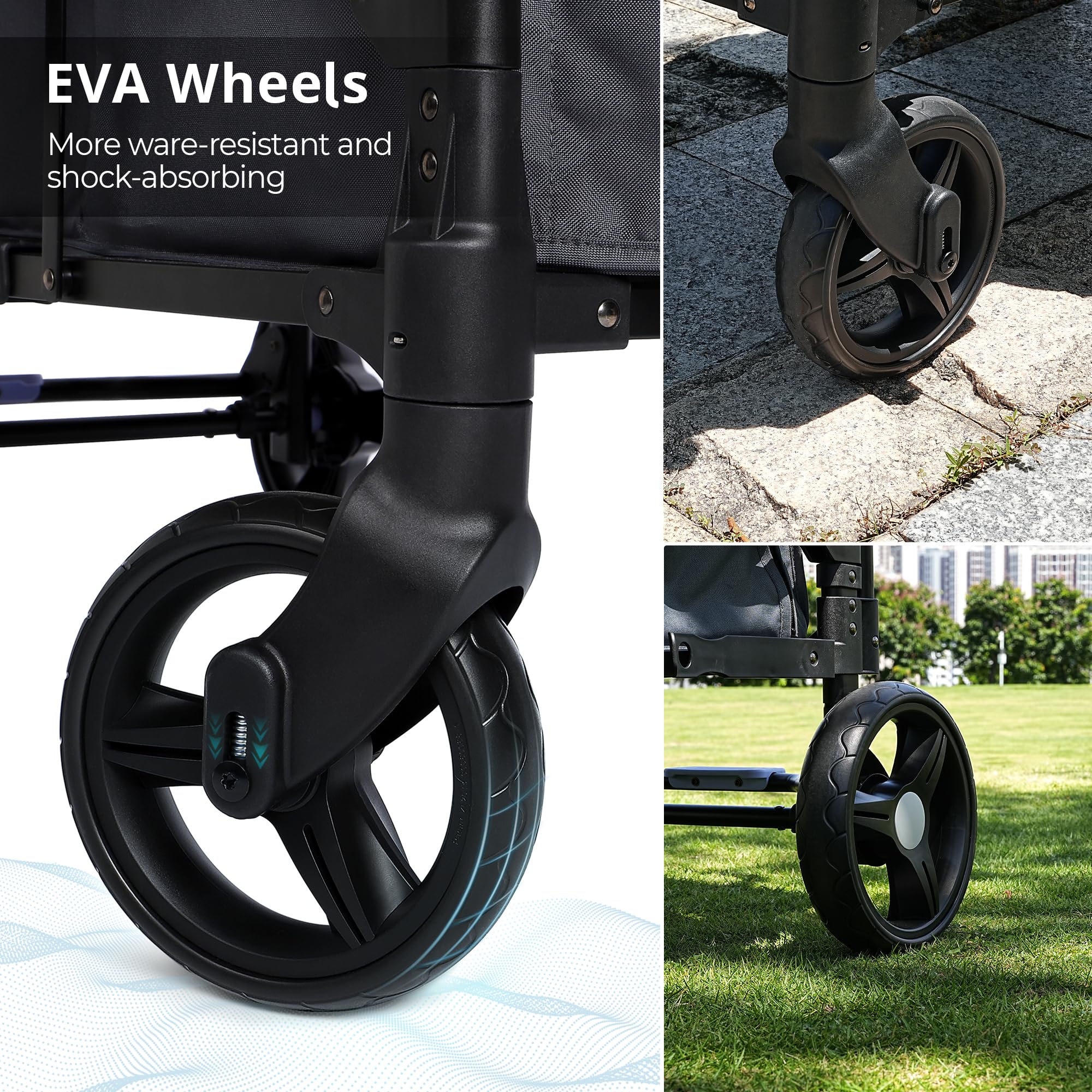 Momfann Stroller Wagon for Kids – 2-Seater All-Terrain Baby Wagon