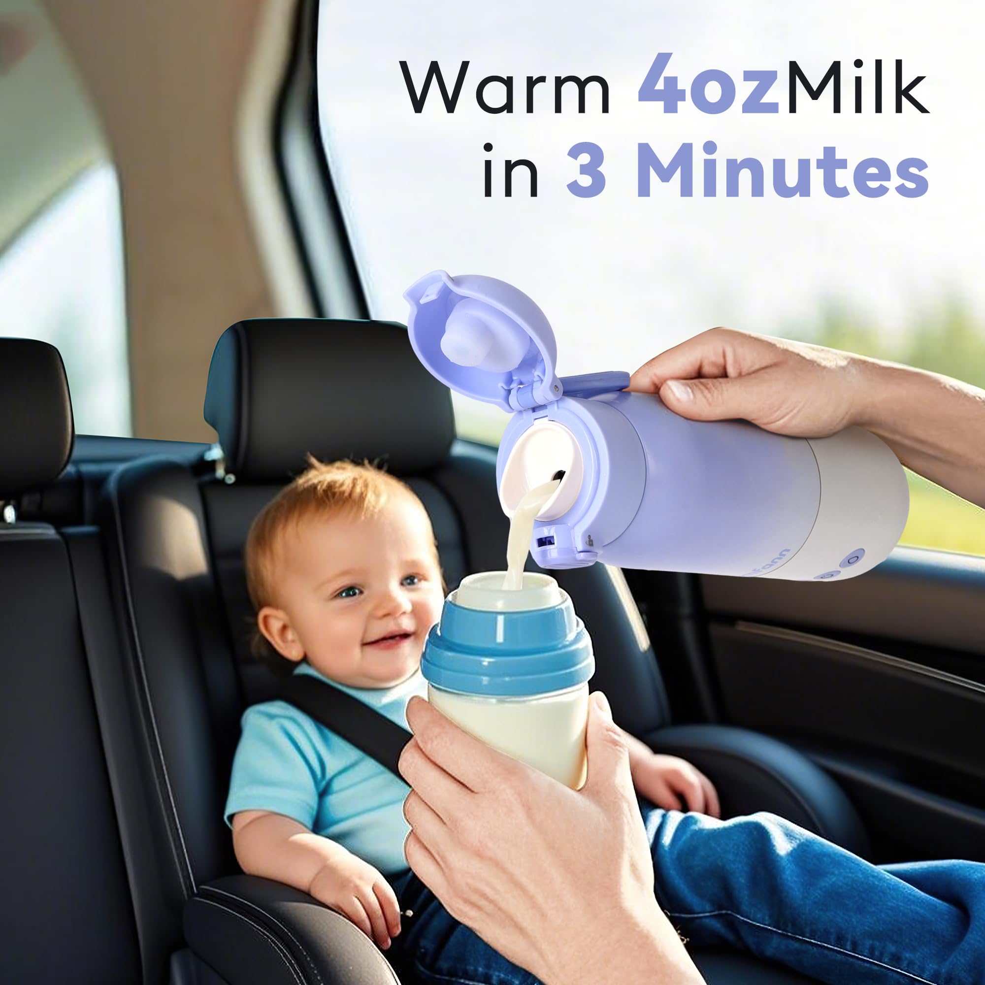Momfann Portable Bottle Warmer – Breast Milk & Water Warmer for Travel