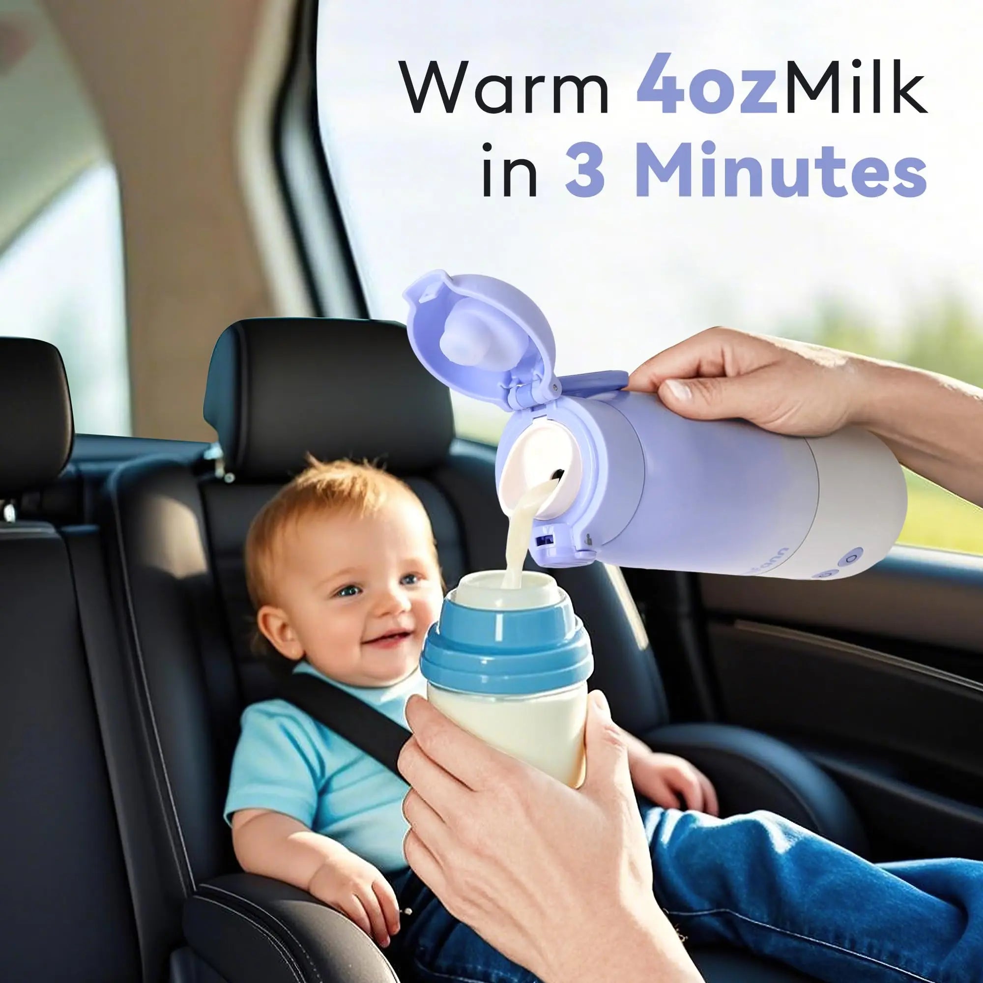 Momfann Portable Bottle Warmer – Breast Milk & Water Warmer for Travel Momfann