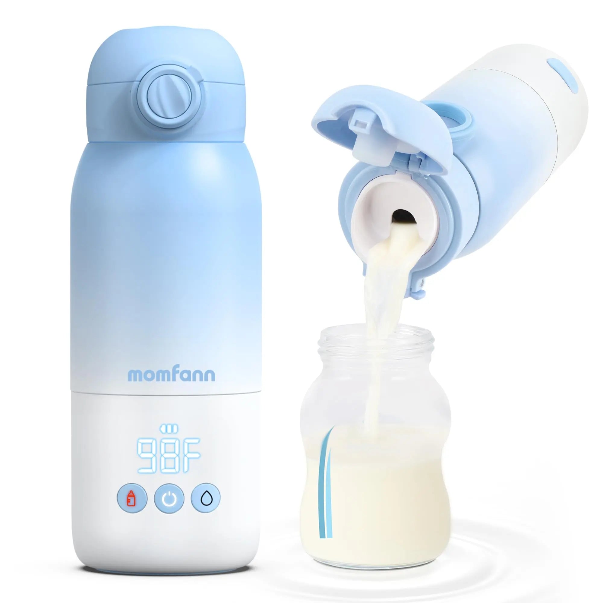 Momfann Portable Bottle Warmer – Breast Milk & Water Warmer for Travel Momfann