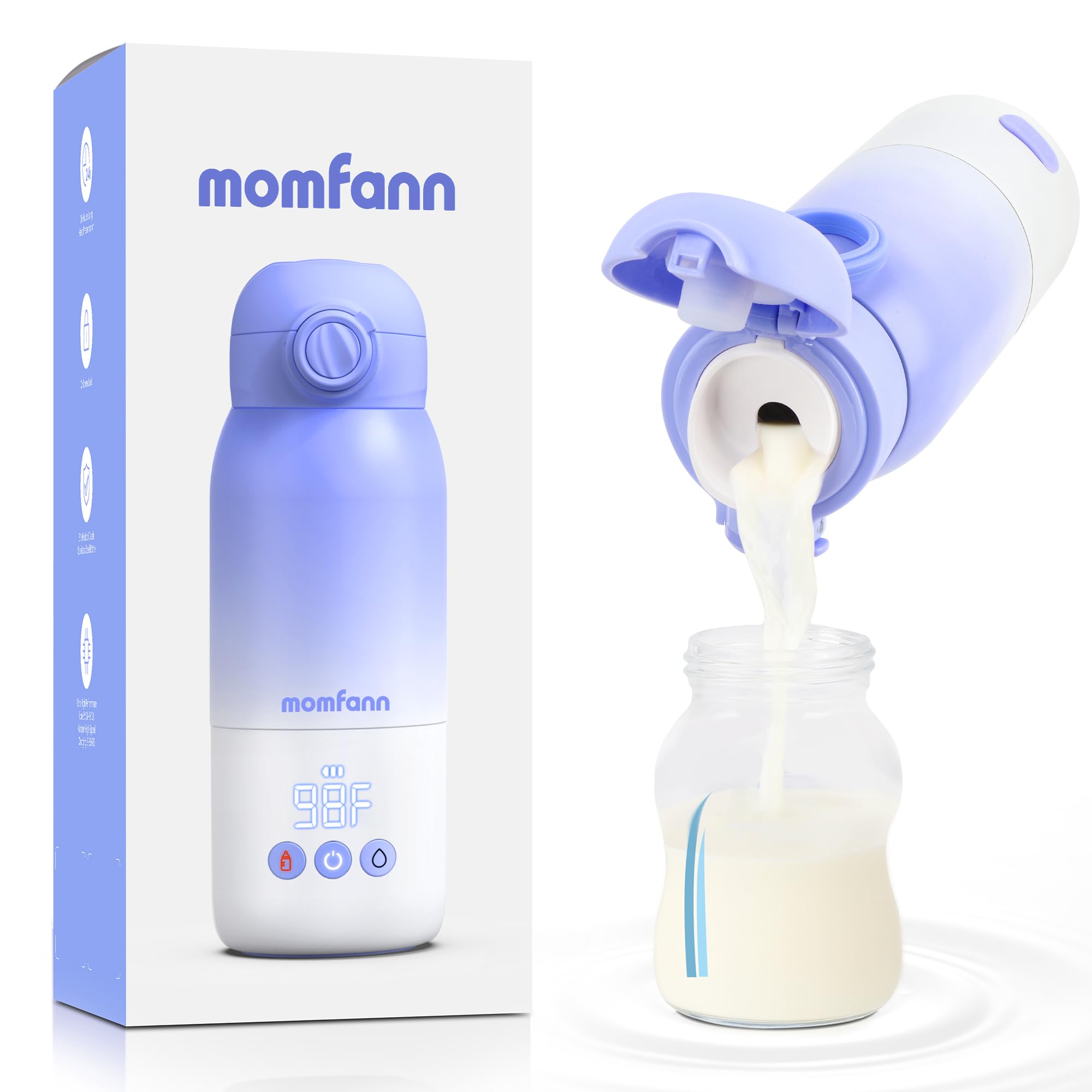 Momfann Portable Bottle Warmer – Breast Milk & Water Warmer for Travel
