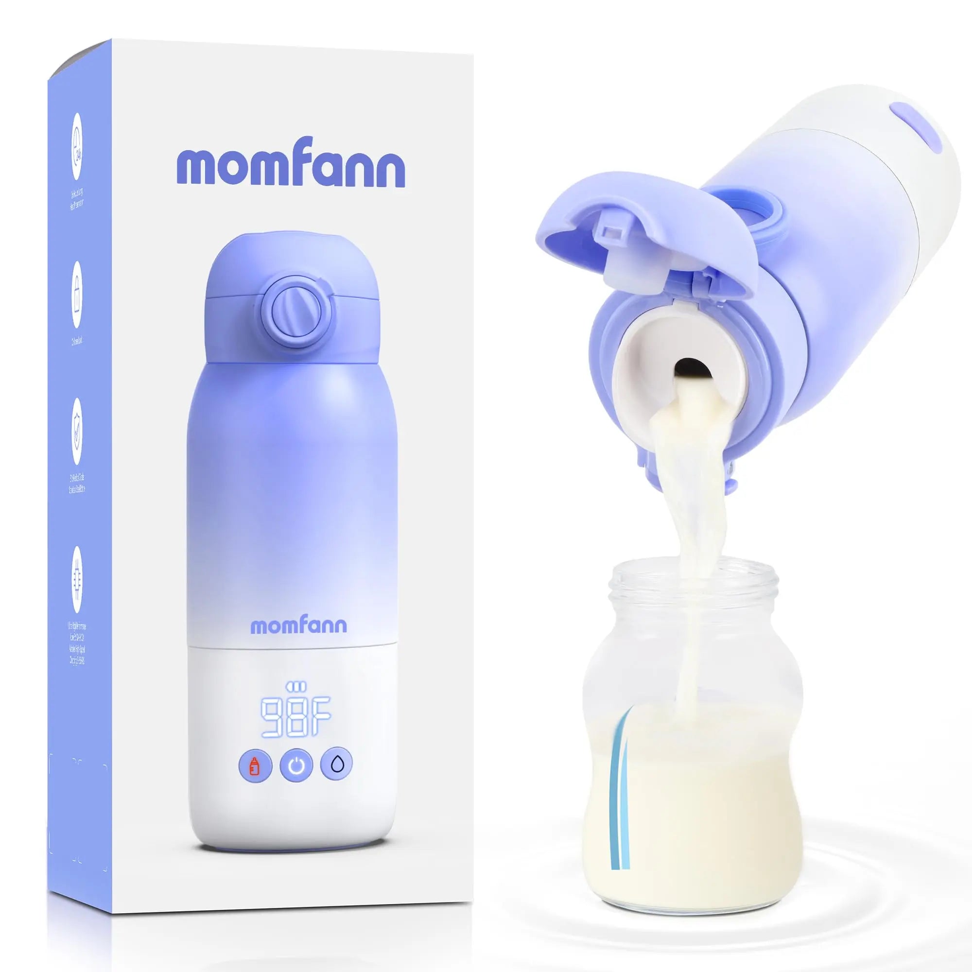 Momfann Portable Bottle Warmer – Breast Milk & Water Warmer for Travel Momfann