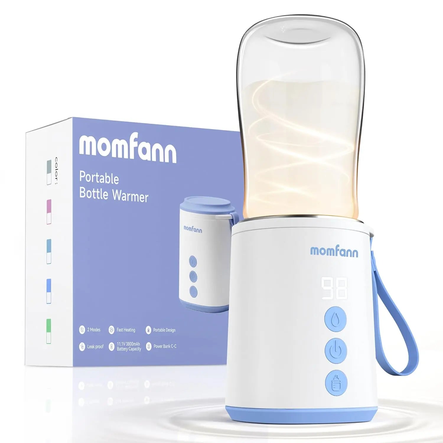 Momfann Portable Bottle Warmer – Travel Baby Milk Warmer On the Go Momfann