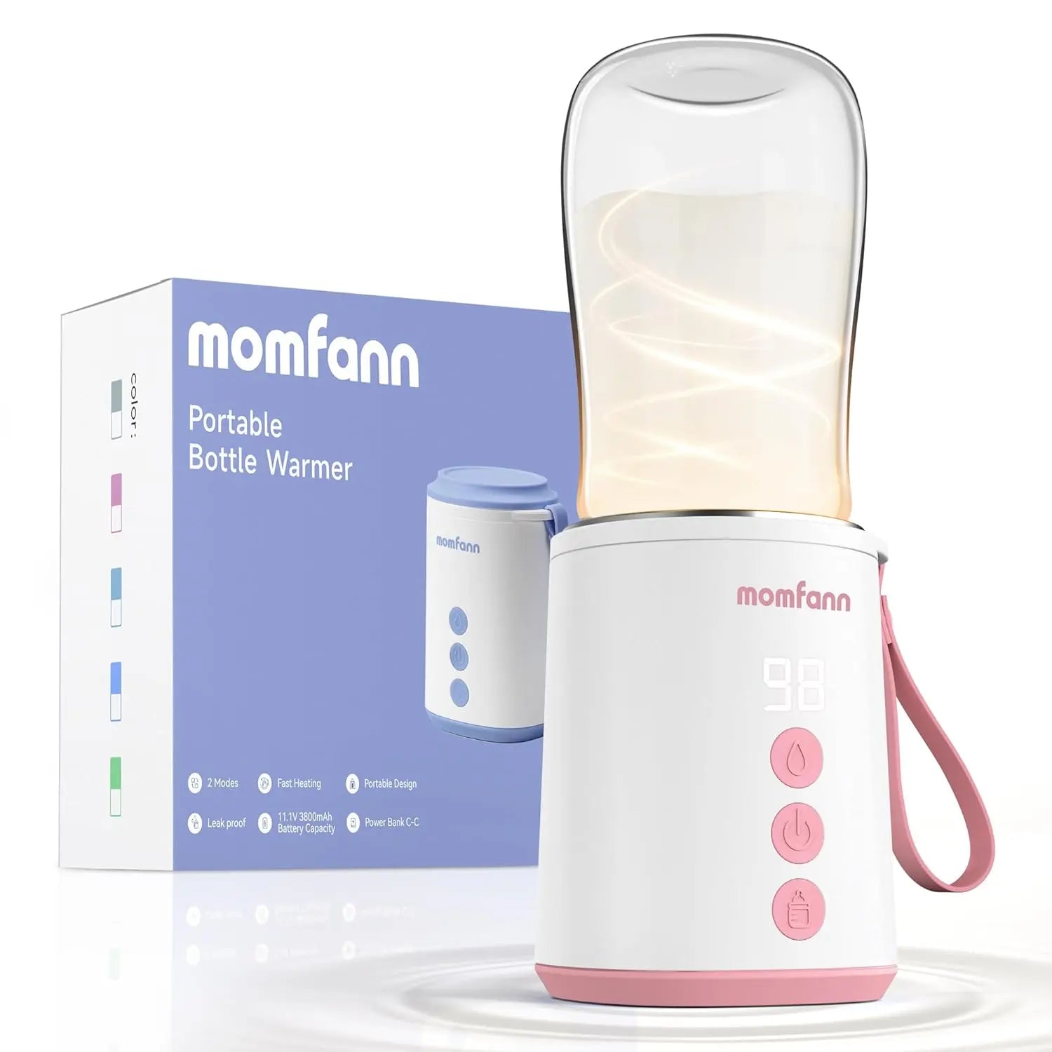 Momfann Portable Bottle Warmer – Travel Baby Milk Warmer On the Go Momfann