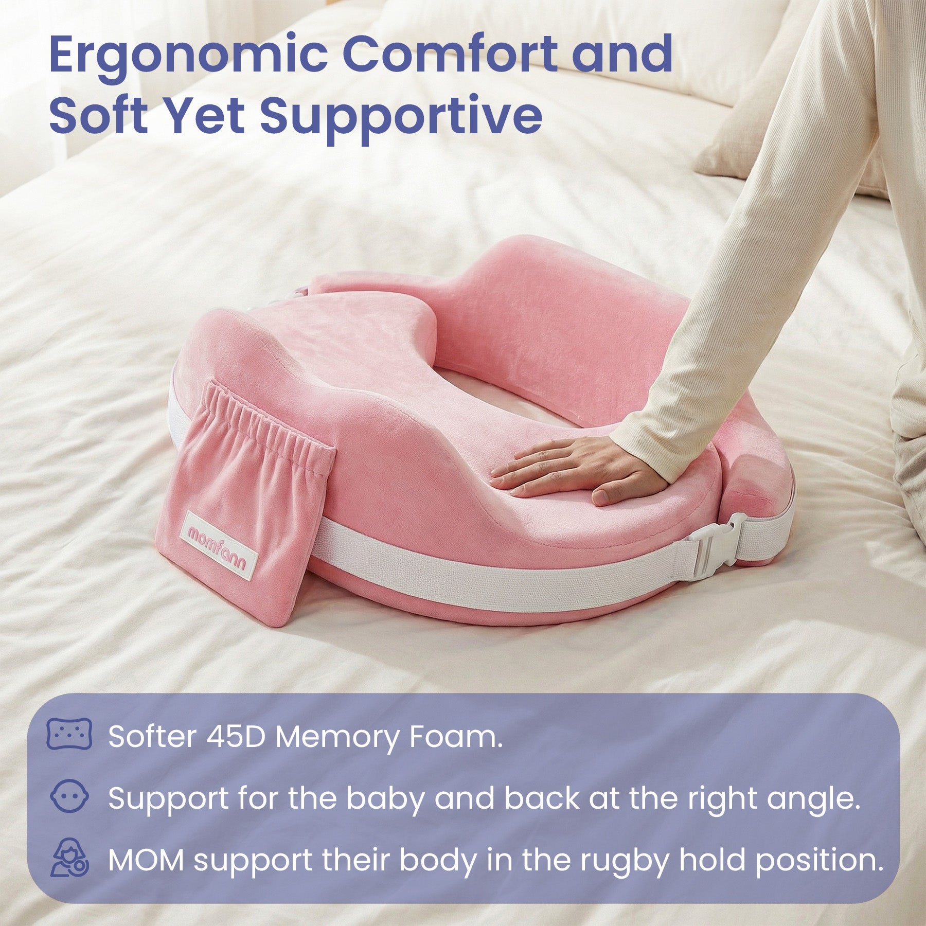 Momfann Safety Guard Nursing Pillow