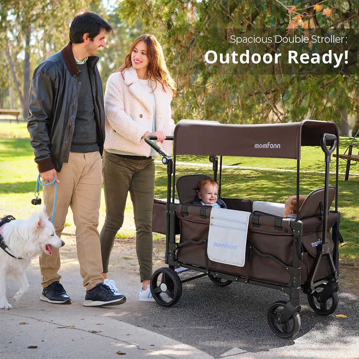 Momfann Stroller Wagon for Kids – 2-Seater All-Terrain Baby Wagon Momfann