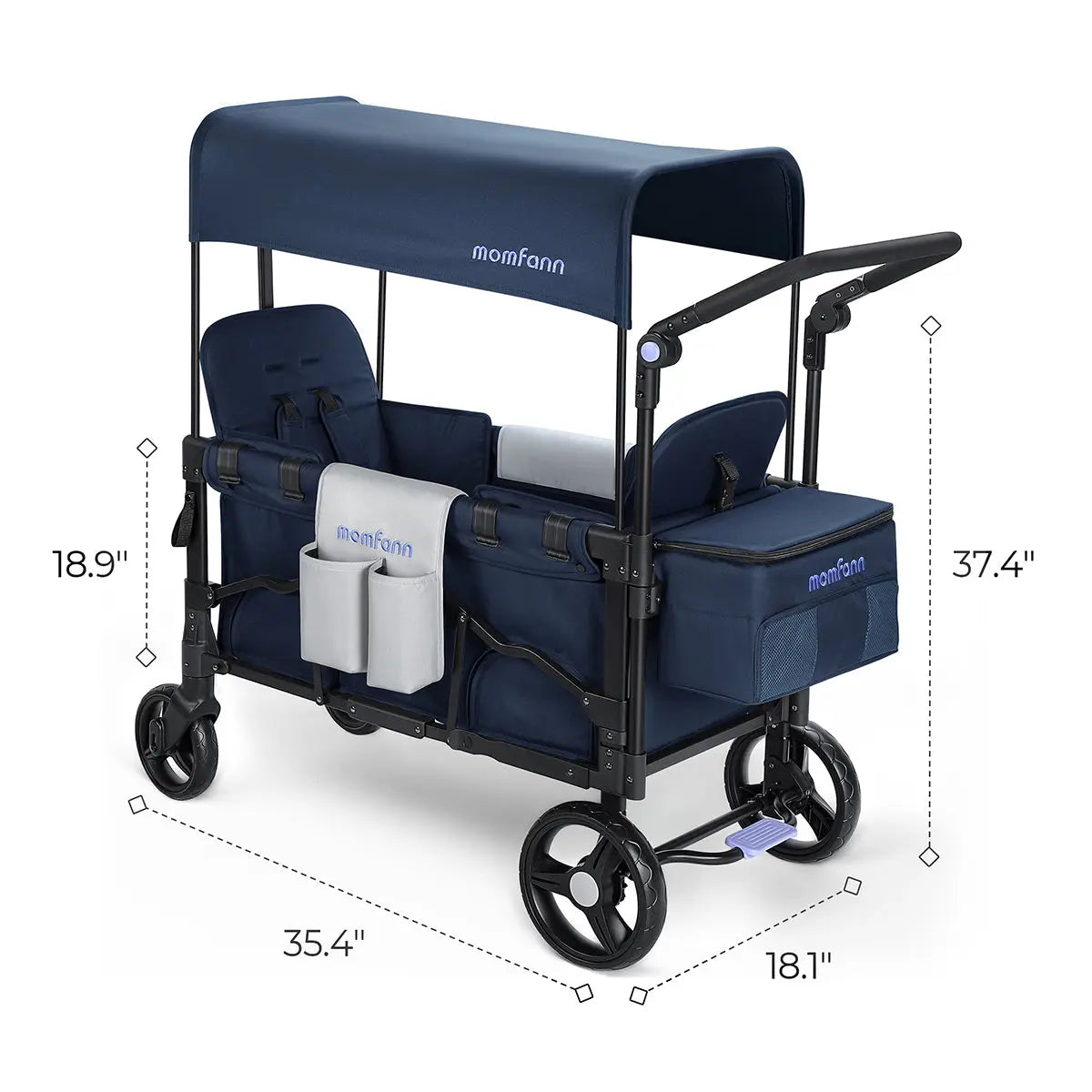 Momfann Stroller Wagon for Kids – 2-Seater All-Terrain Baby Wagon Momfann