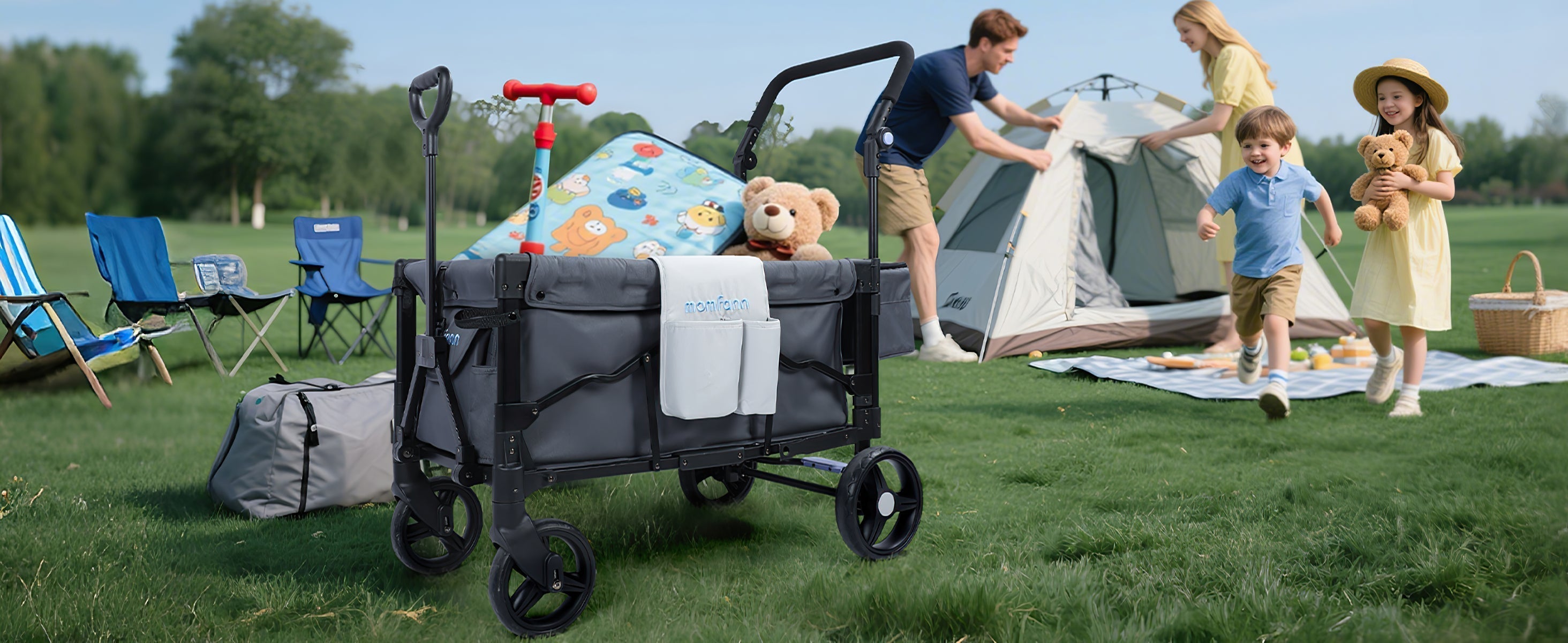 Designed for Style and Comfort — The Momfann Baby Stroller Wagon
