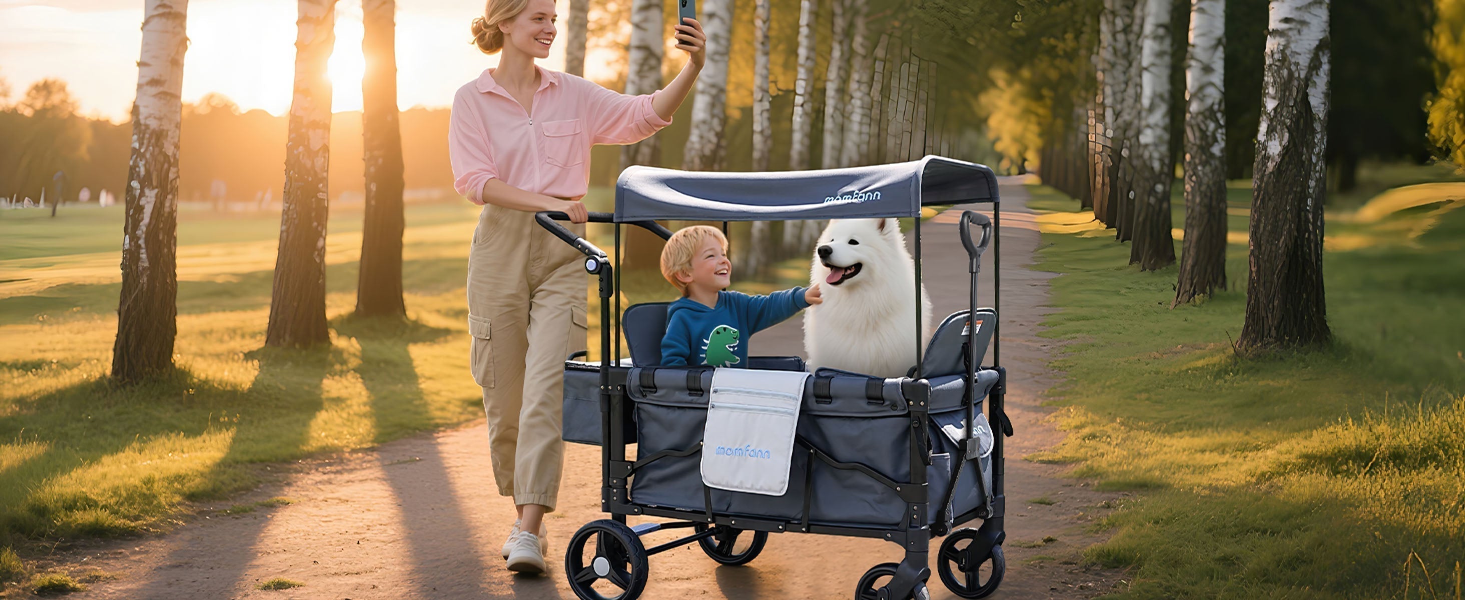 Stylish, Spacious, and Stress-Free — The Momfann Stroller Wagon Is Built for Busy Moms