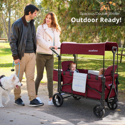 Momfann Stroller Wagon for Kids – 2-Seater All-Terrain Baby Wagon Momfann
