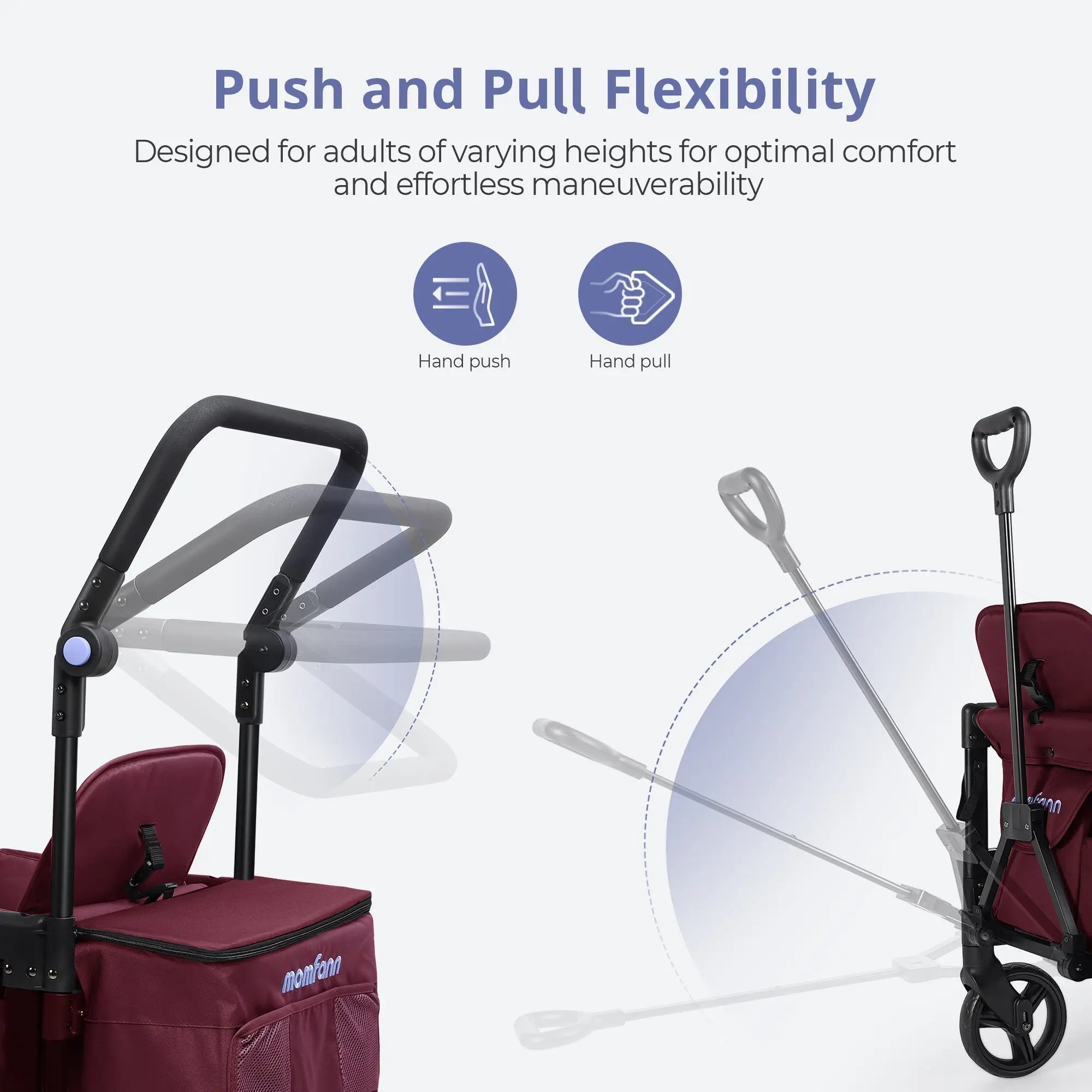 Momfann Stroller Wagon for Kids – 2-Seater All-Terrain Baby Wagon Momfann