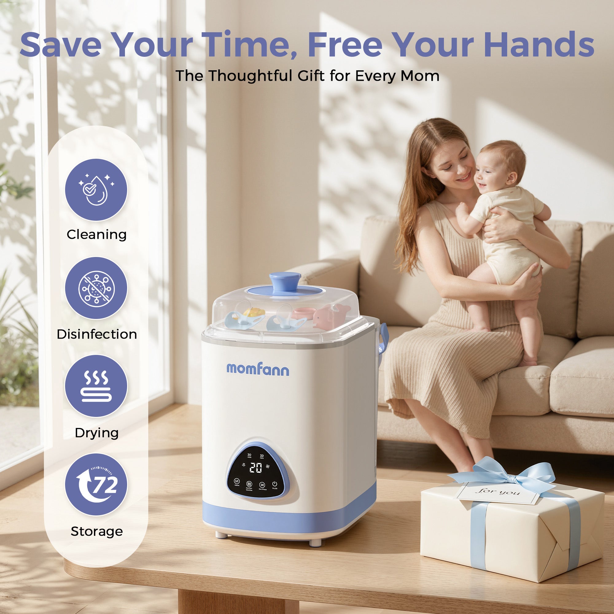 Momfann Pro Baby Bottle Washer and Sterilizer and Dryer