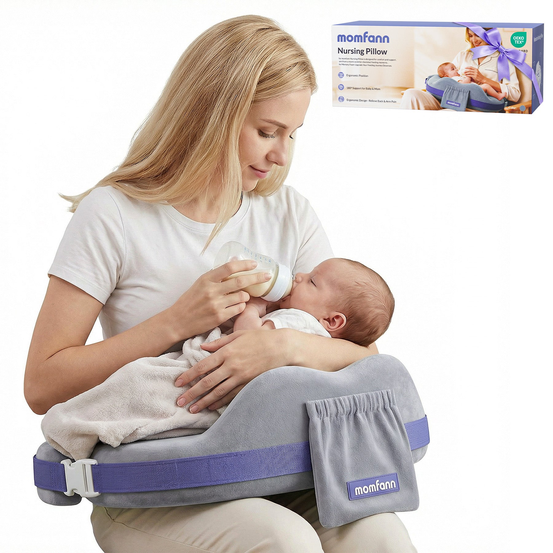 Momfann Safety Guard Nursing Pillow