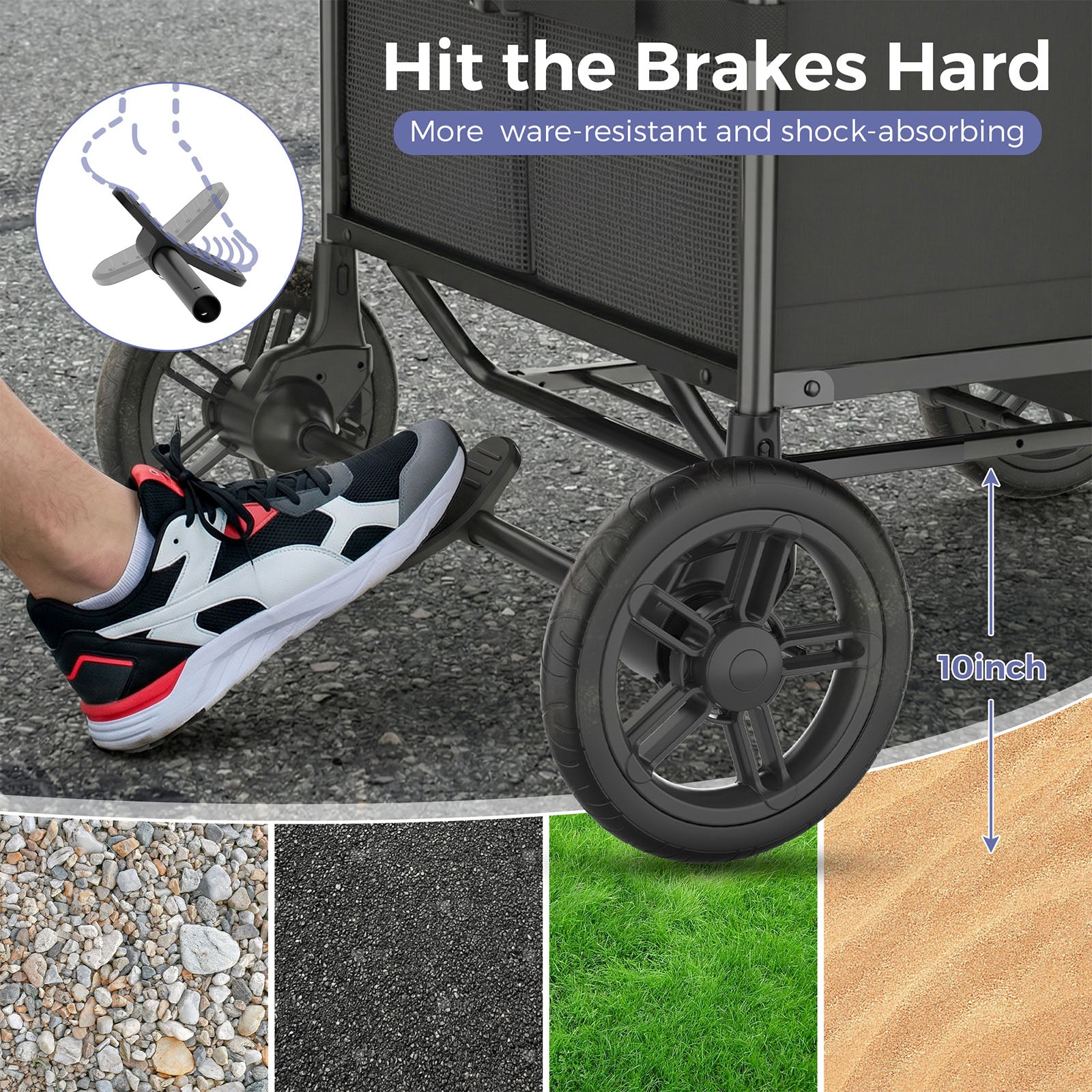 Momfann 4 Seater Kids Stroller Wagon