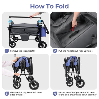 Momfann 4 Seater Kids Stroller Wagon