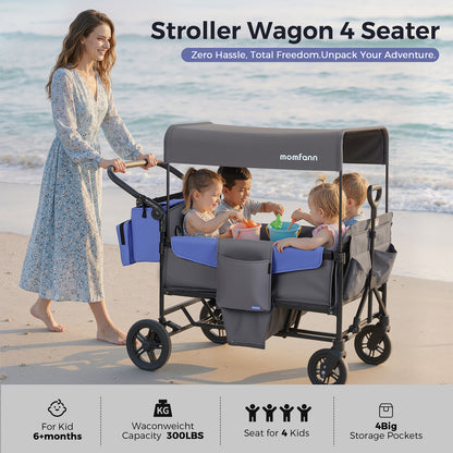 Momfann 4 Seater Kids Stroller Wagon