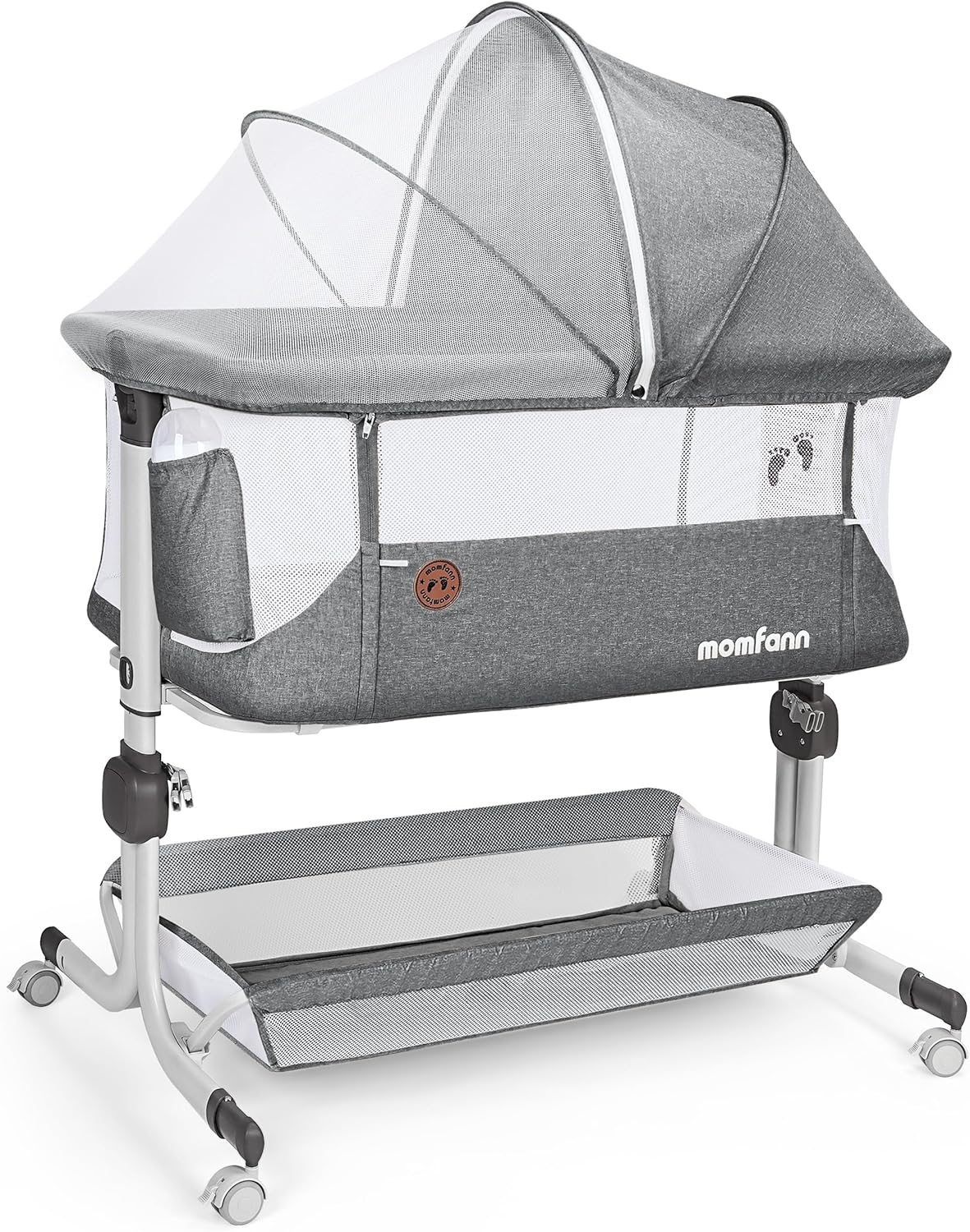 Momfann Bassinet Bedside Sleeper – Adjustable Baby Crib for Newborns