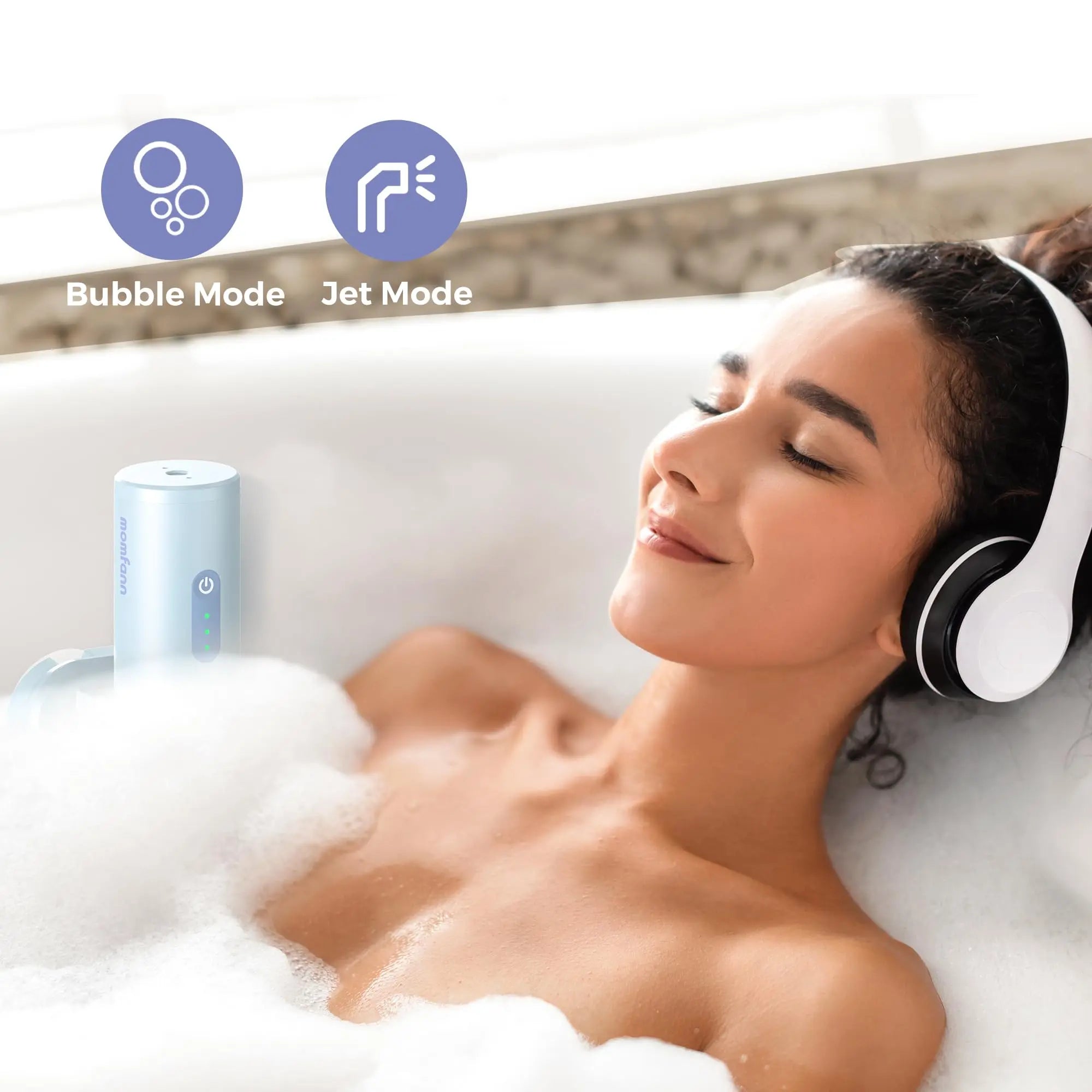 Momfann Cordless Bath Jet Spa – Portable Bathtub Accessory